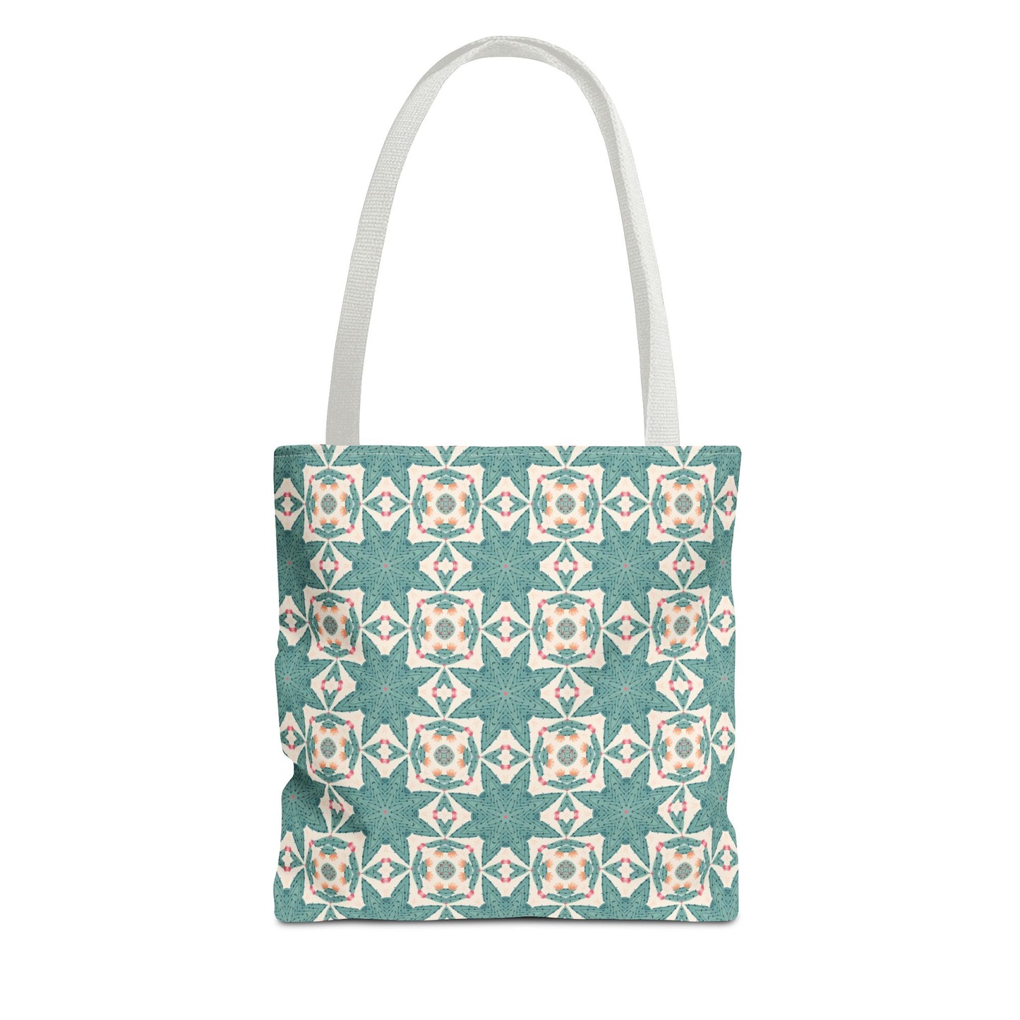 Desert Cactus Star Tile Tote Bag - Carry Southwest Charm Wherever You Go! Available in 3 sizes.