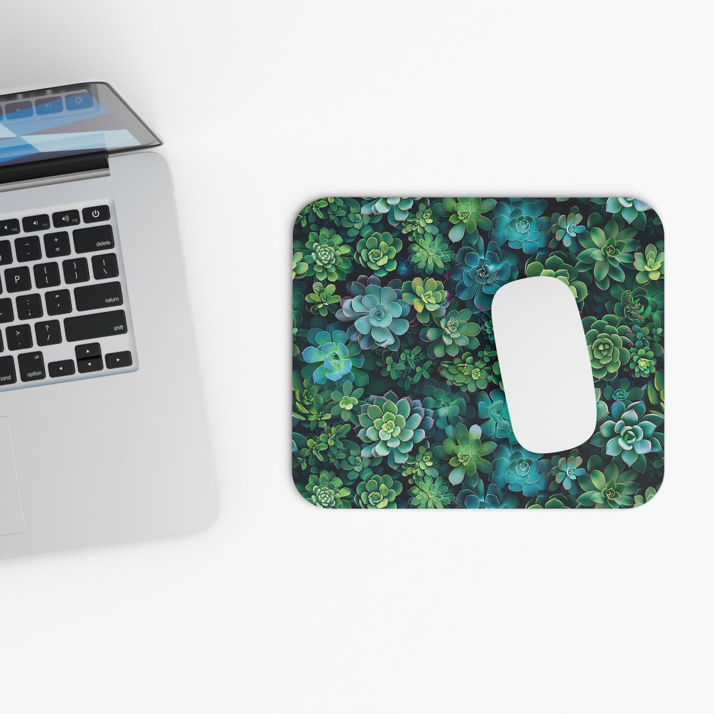 Succulent Forest Mouse Pad - Bring the Calm of the Succulent Garden to Every Click!
