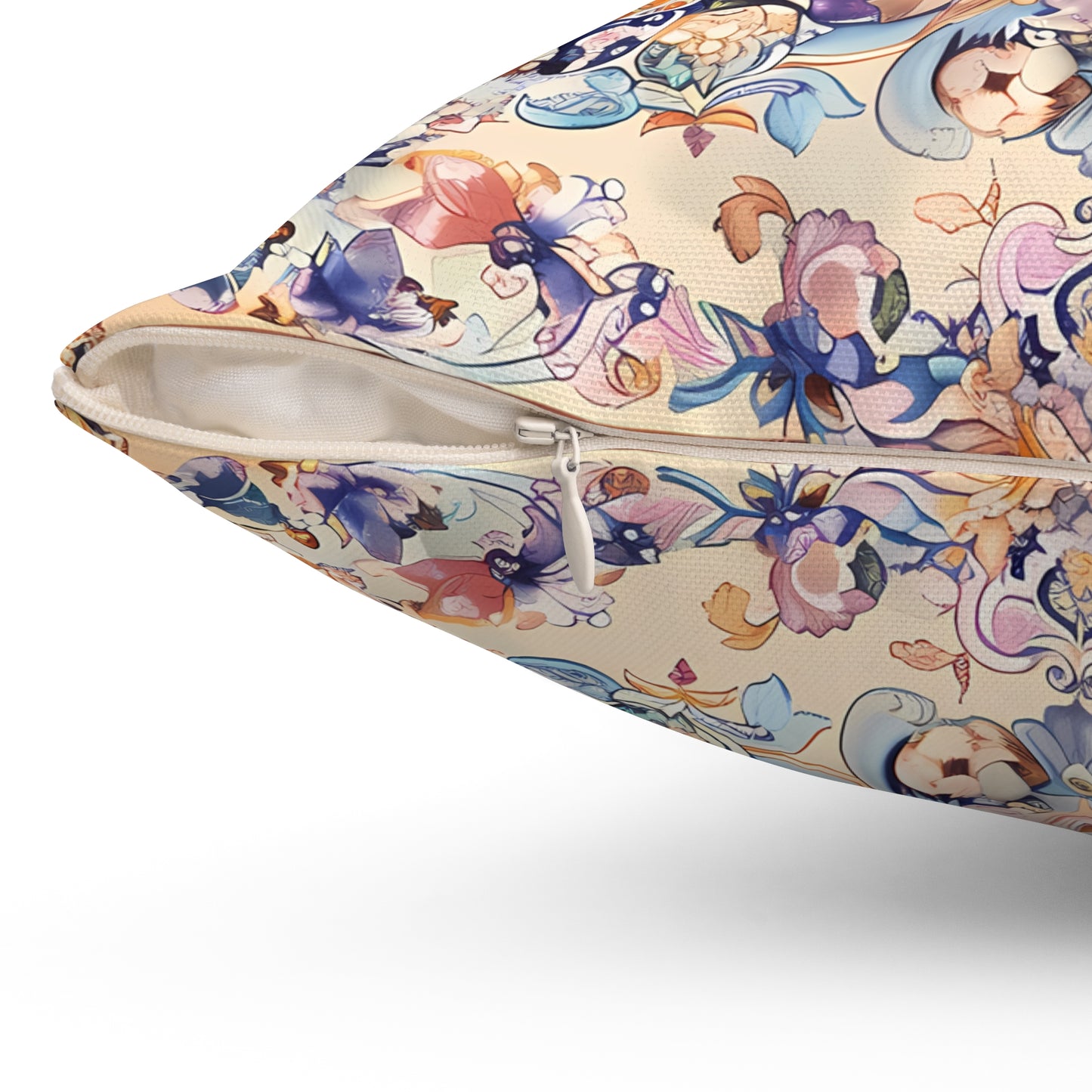 Lilac Moorish Dream Square Throw Pillow - Spun Polyester - Double-Sided Print - Concealed Zipper - Available in 4 sizes.