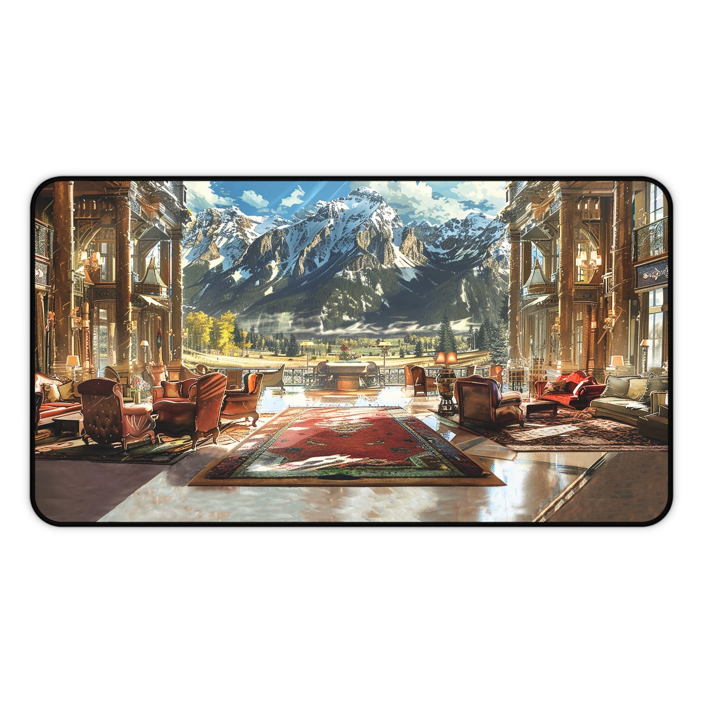 Rocky Mountain Retreat Desk Mat (Desk Pad) - Experience the Luxury of the Rockies at Your Desk! Available in 3 sizes.