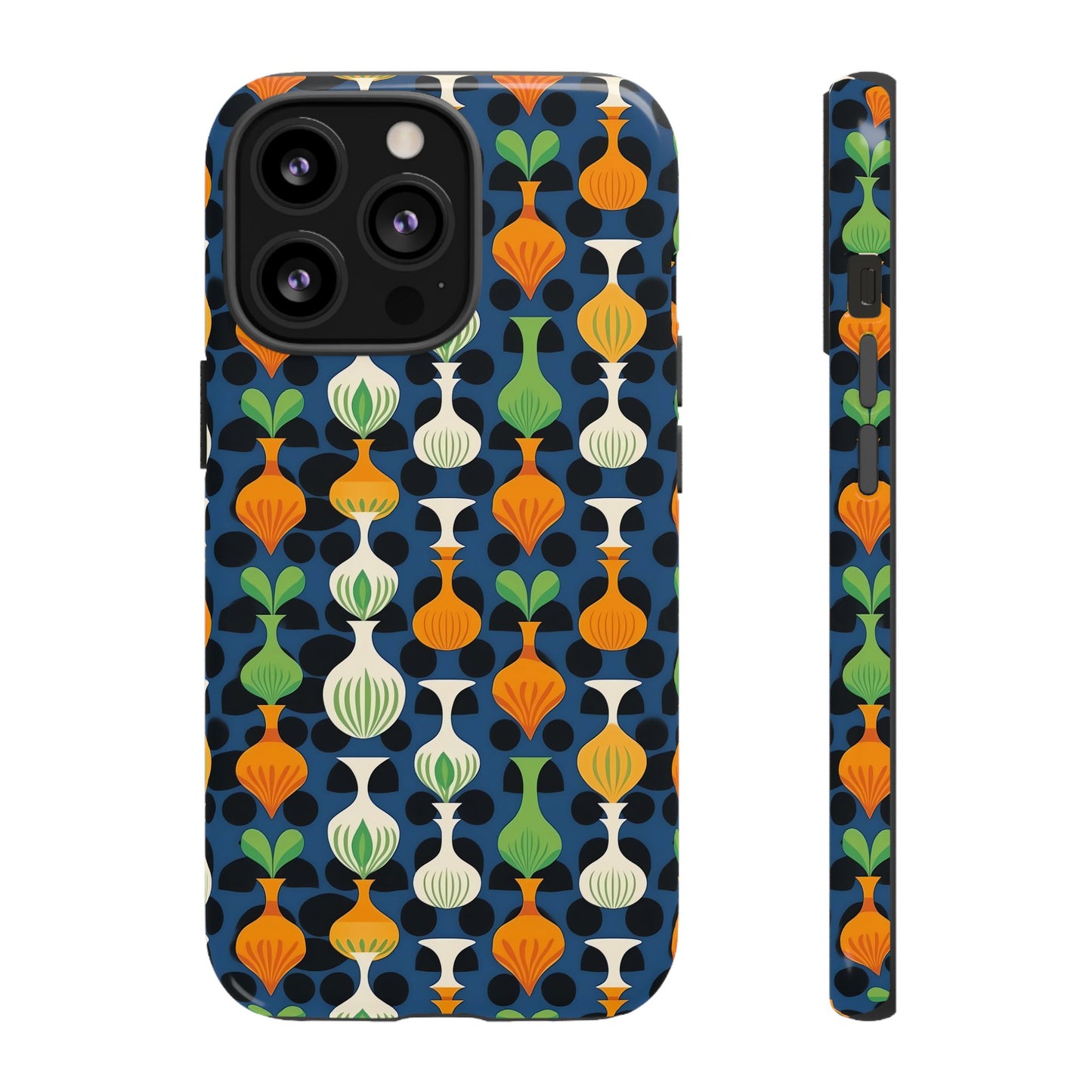 Mod Floating Vases Tough Phone Case for Apple iPhone, Samsung Galaxy, and Google Pixel.