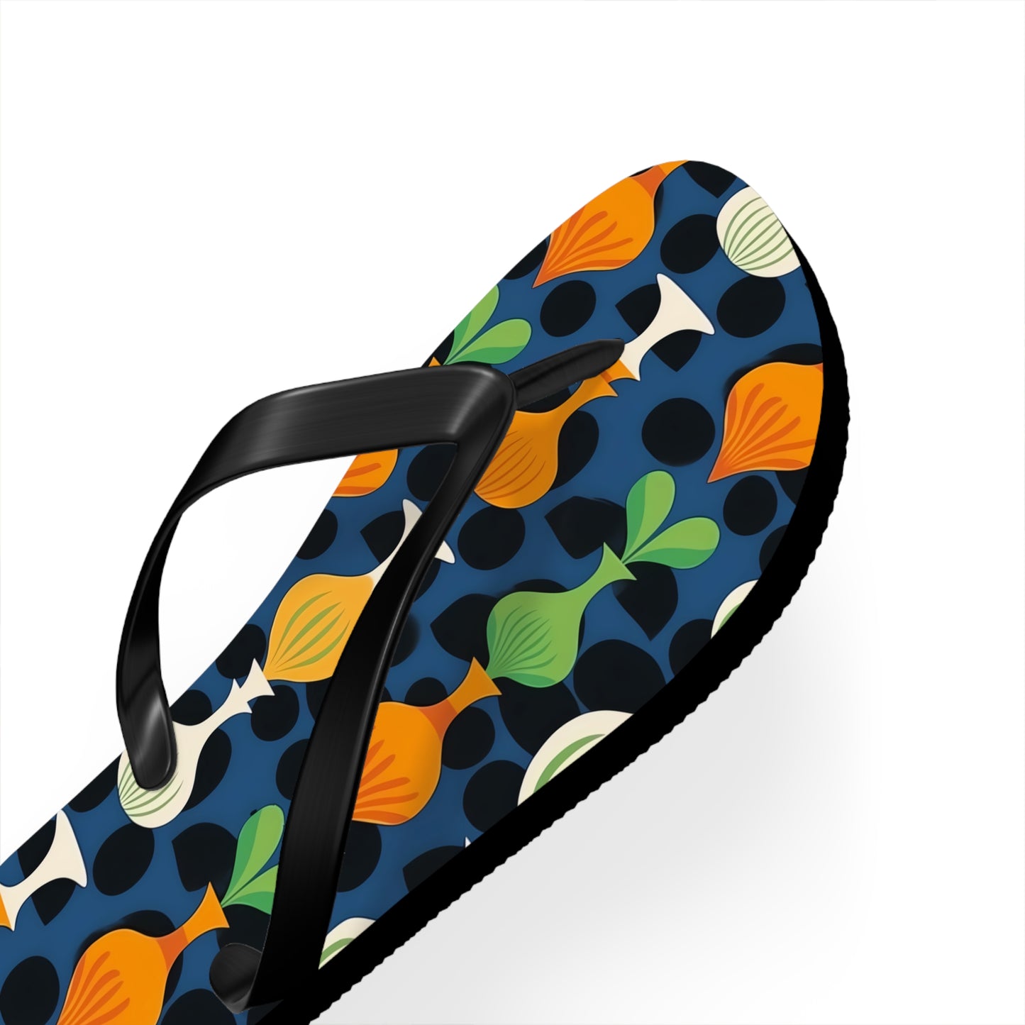 Mod Floating Vases Flip Flops. 5/8" Thick Comfortable Summer or Winter Gym/Sauna Footwear for Men and Women.