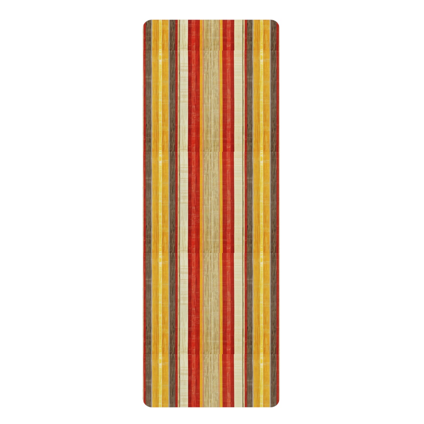Royal Stripes Rubber Yoga Mat - Classic Elegance, Mediterranean Spirit: Flow in Timeless Style