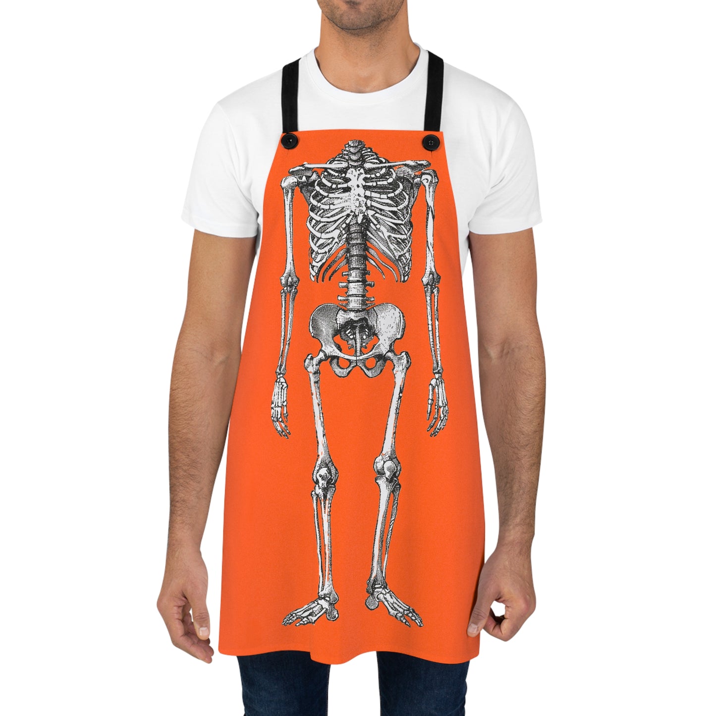 Head Chef: Bone Appétit! Halloween Adult Apron - Get Cookin’ with a Skeleton Twist—Your Head Completes the Look!
