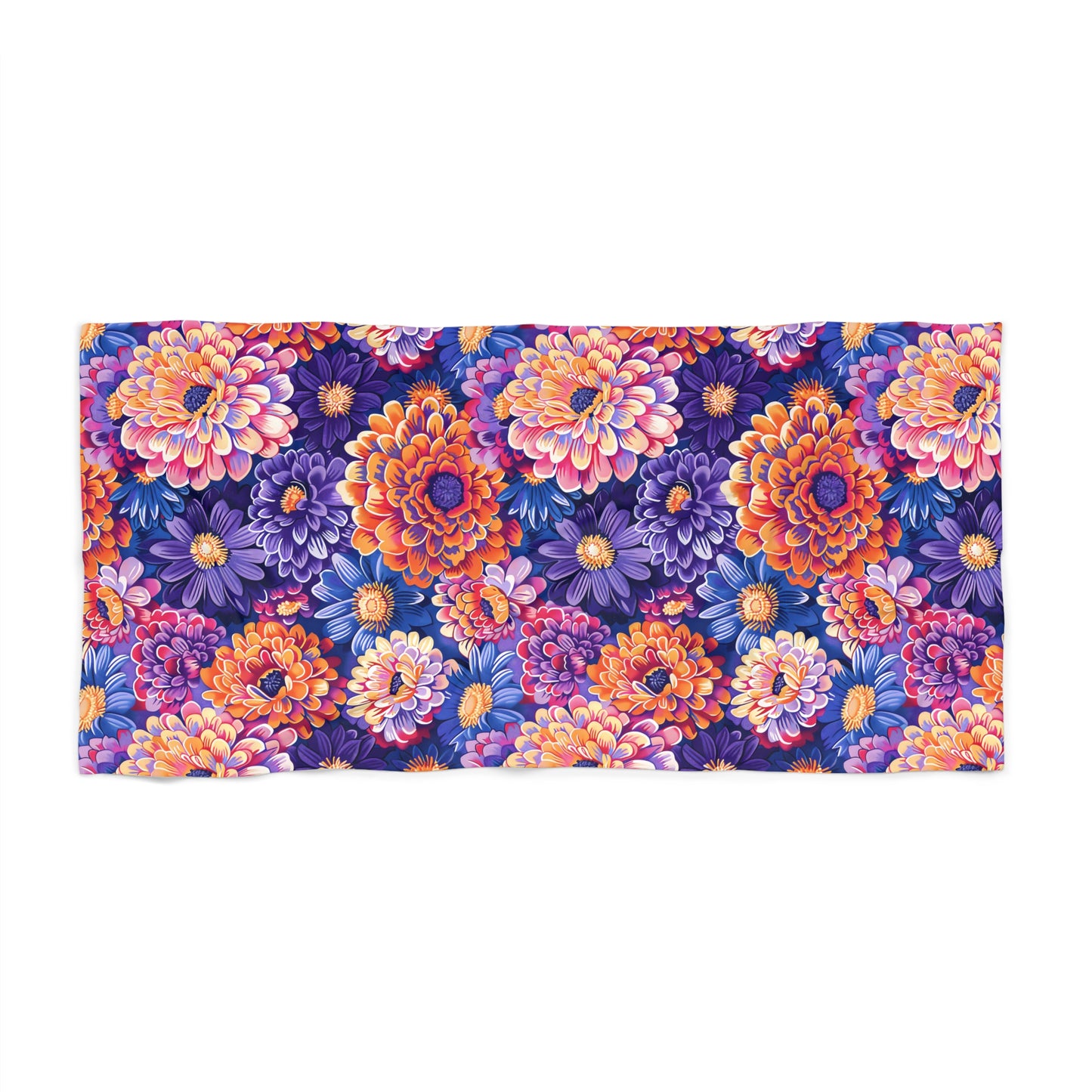 Zinnias in Bloom Luxurious Beach Towel - Available in 2 sizes.