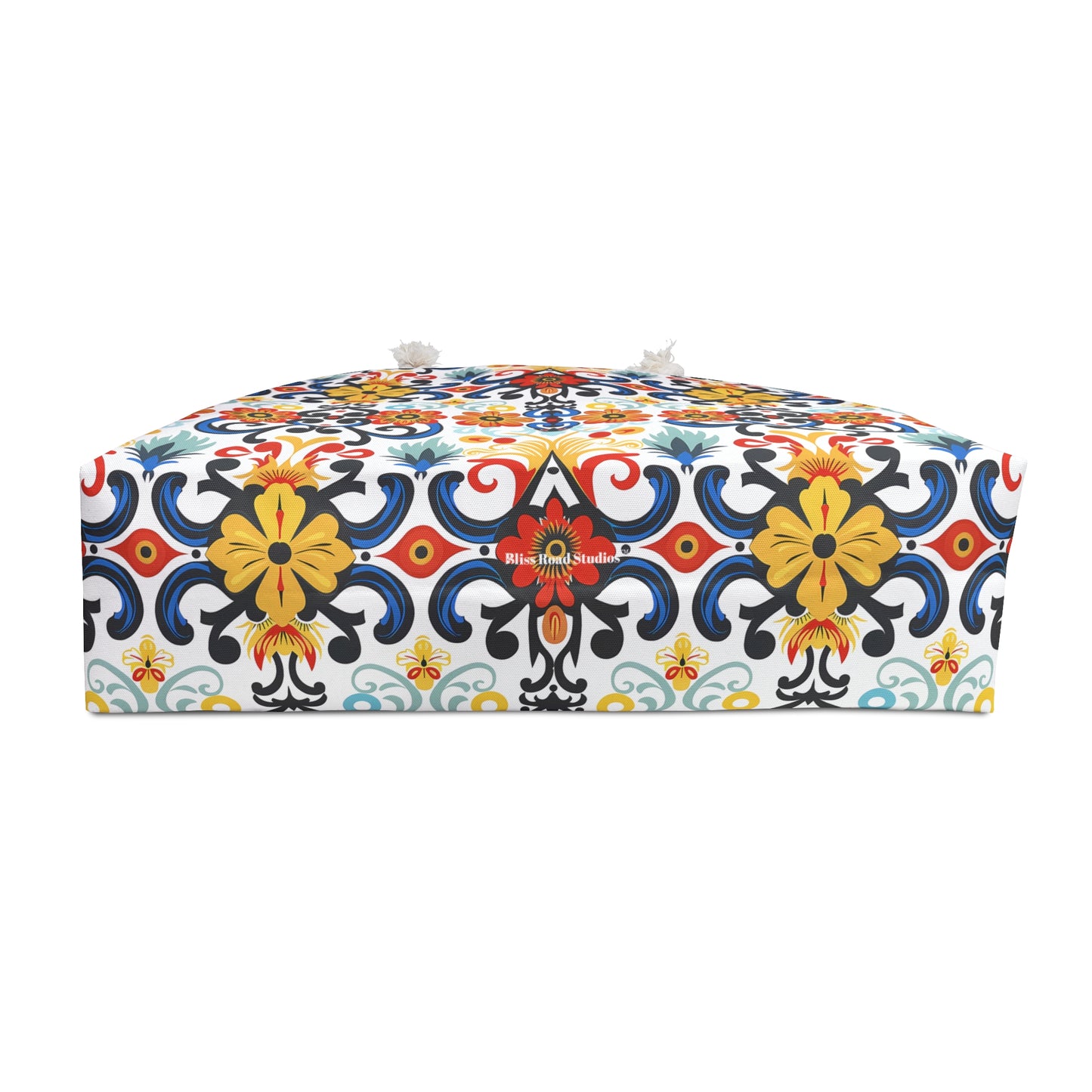 Golden Mediterranean Harmony Weekender Bag - Carry a Piece of the Mediterranean - Timeless Elegance for Every Journey!