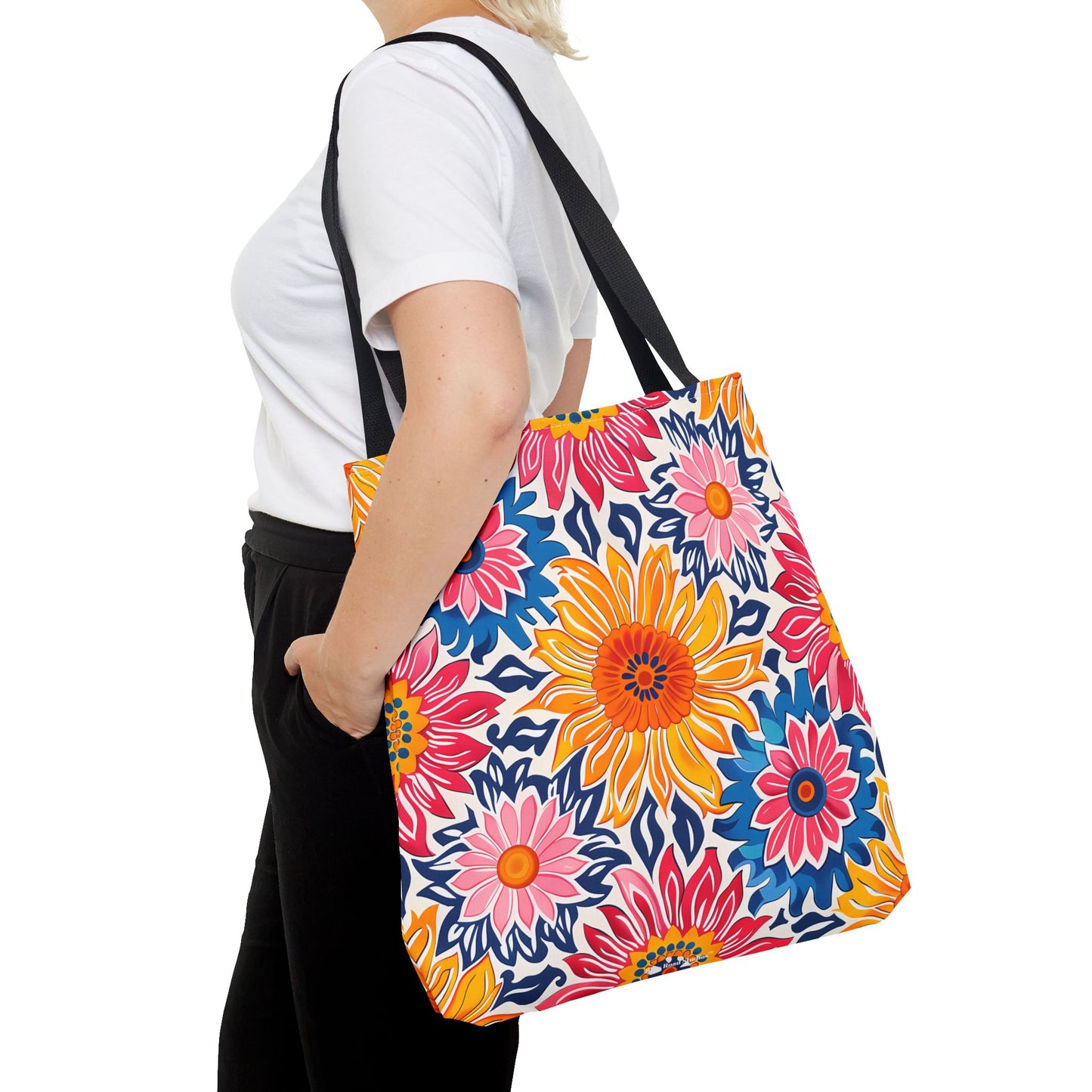 Sunsplash Petals Tote Bag - Radiate Sunshine and Style Wherever You Go! Available in 3 sizes.