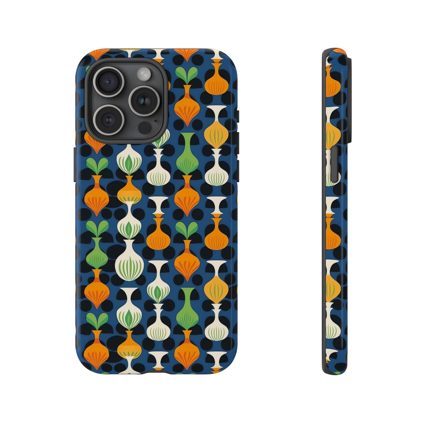 Mod Floating Vases Tough Phone Case for Apple iPhone, Samsung Galaxy, and Google Pixel.