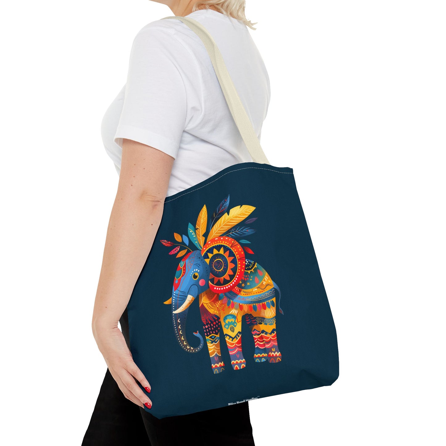 Ethnic Elephant Tote Bag - Carry the Spirit of the African Savanna with the Ethnic Elephant Tote! Available in 3 sizes.
