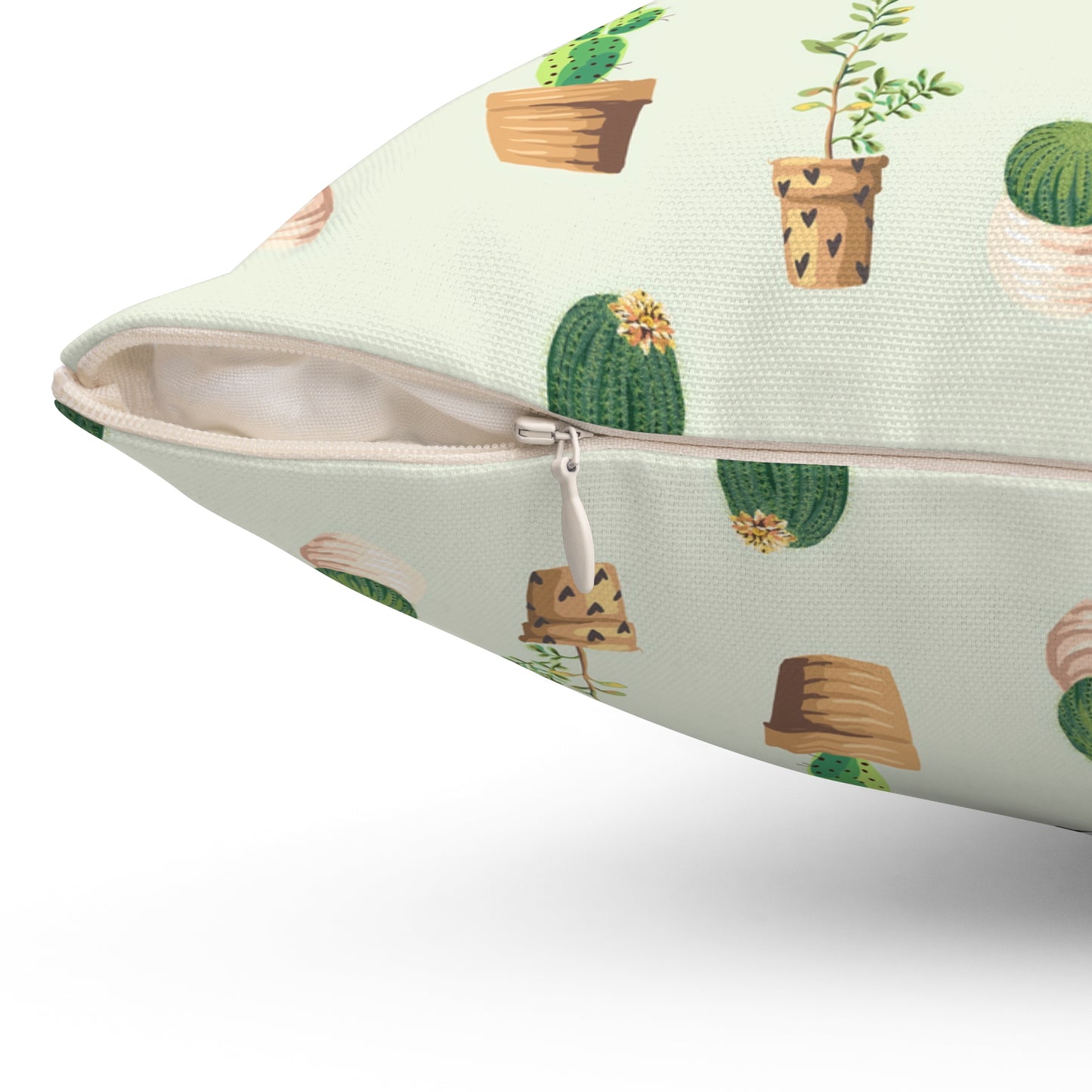 Prickly Perfection Square Throw Pillow - Spun Polyester - Double-Sided Print - Concealed Zipper - Available in 4 sizes.