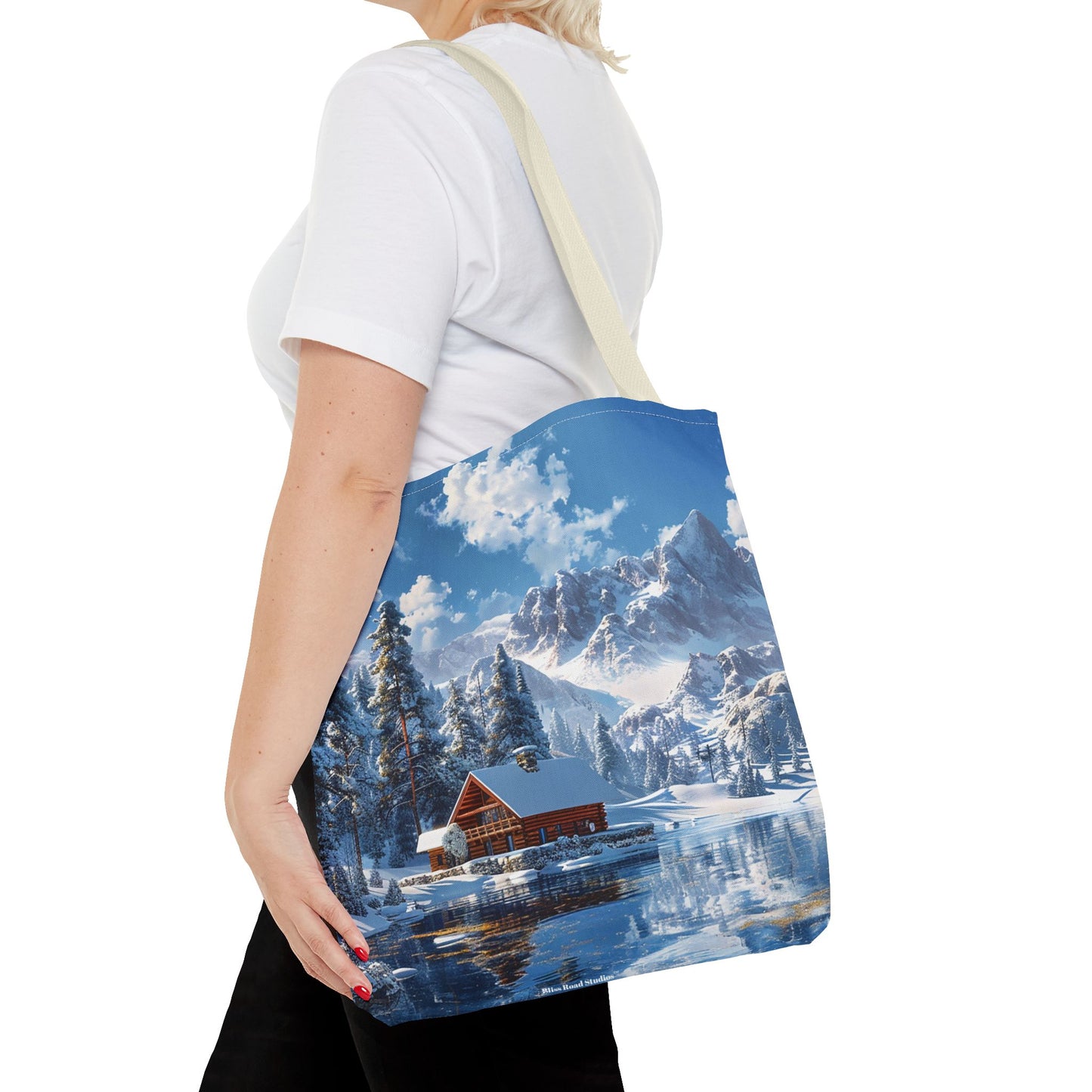 Winter Wonderland Retreat Tote Bag - Embrace Winter's Serenity with this Tote! - Available in 3 sizes.