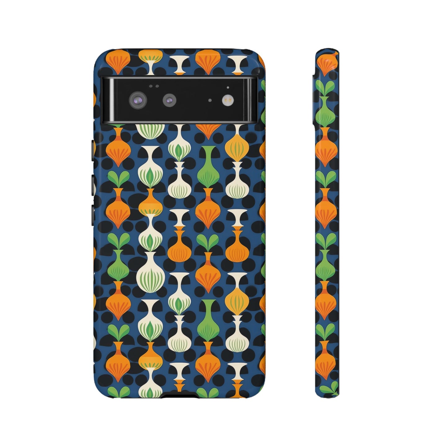 Mod Floating Vases Tough Phone Case for Apple iPhone, Samsung Galaxy, and Google Pixel.