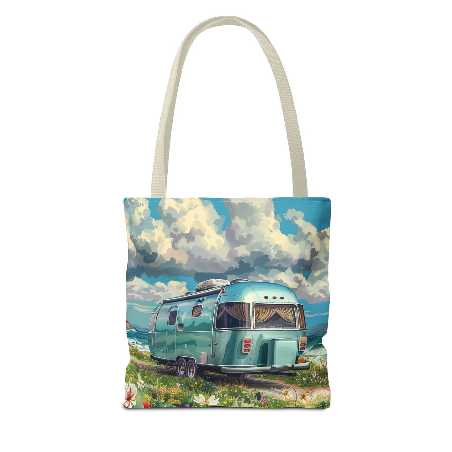 Retro Bliss Adventure Tote Bag - Adventure Awaits, Vintage Style! Available in 3 sizes.