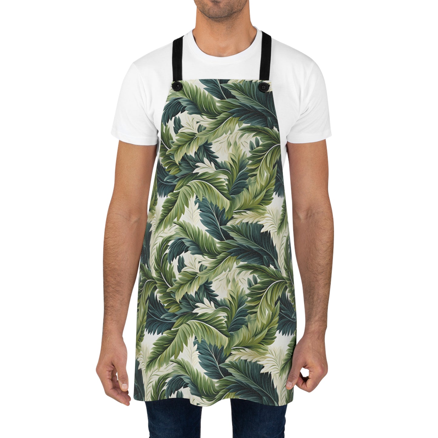 Island Green Ferns Adult Apron