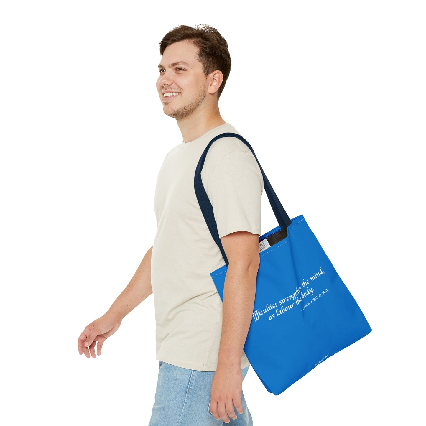 Strength Through Challenges Tote Bag - Carry Wisdom - Embrace Strength! Available in 3 sizes.