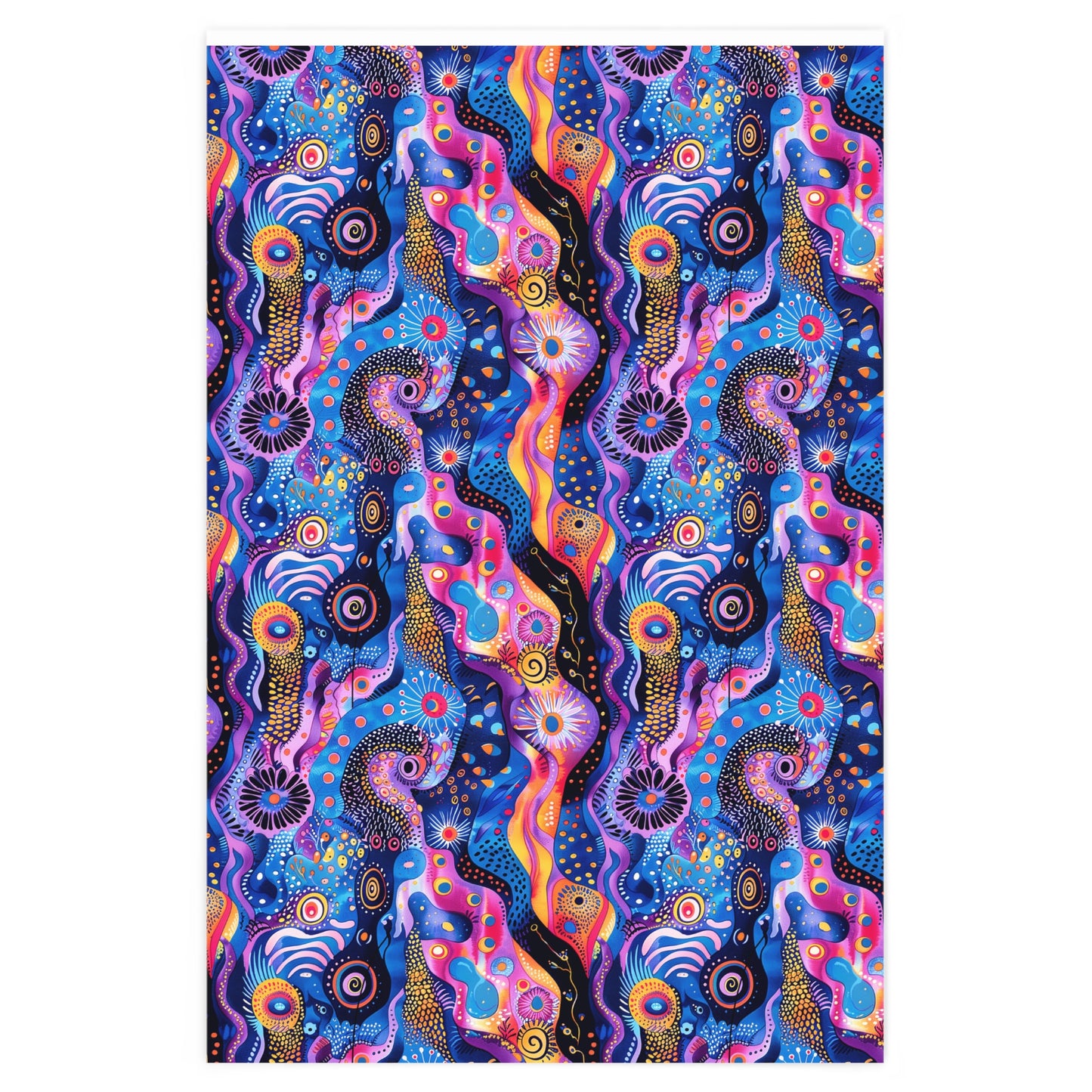 Purple Craziness Wrapping Paper - Unleash Crazy Cool Vibes on Your Gifts! Available in 2 sizes.