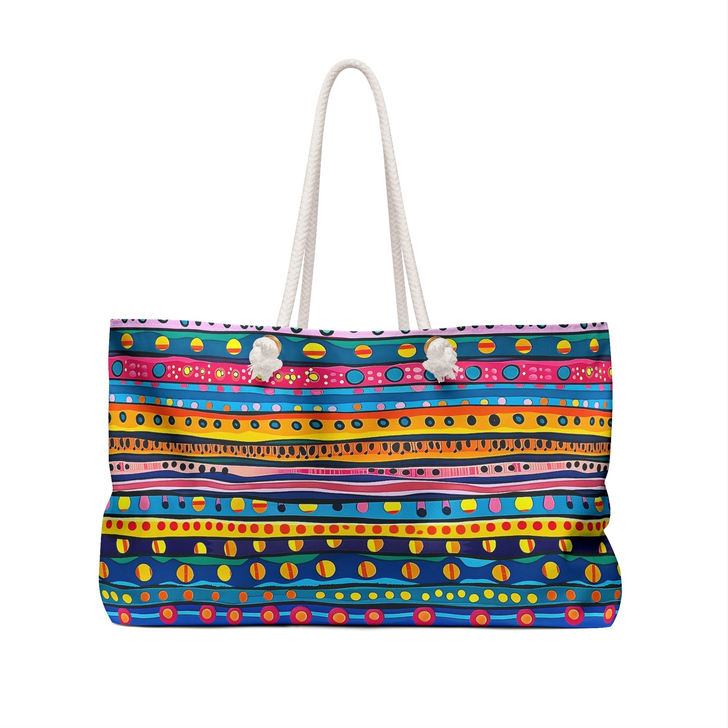 Pop Dot Parade Weekender Bag - March to Your Own Beat - Where Every Trip Pops with Style!