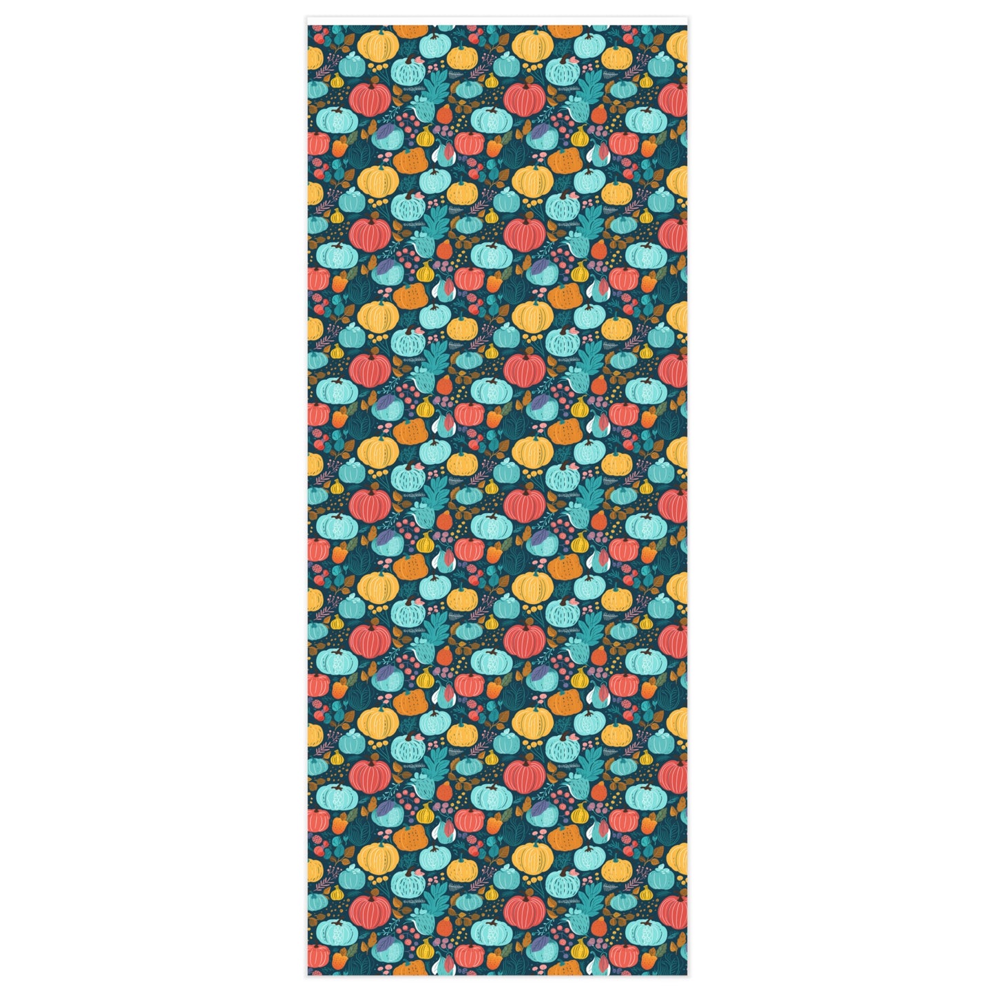 Fall Pumpkin Dance Wrapping Paper - Transform Every Gift Into a Festive Fall Celebration! Available in 2 sizes.