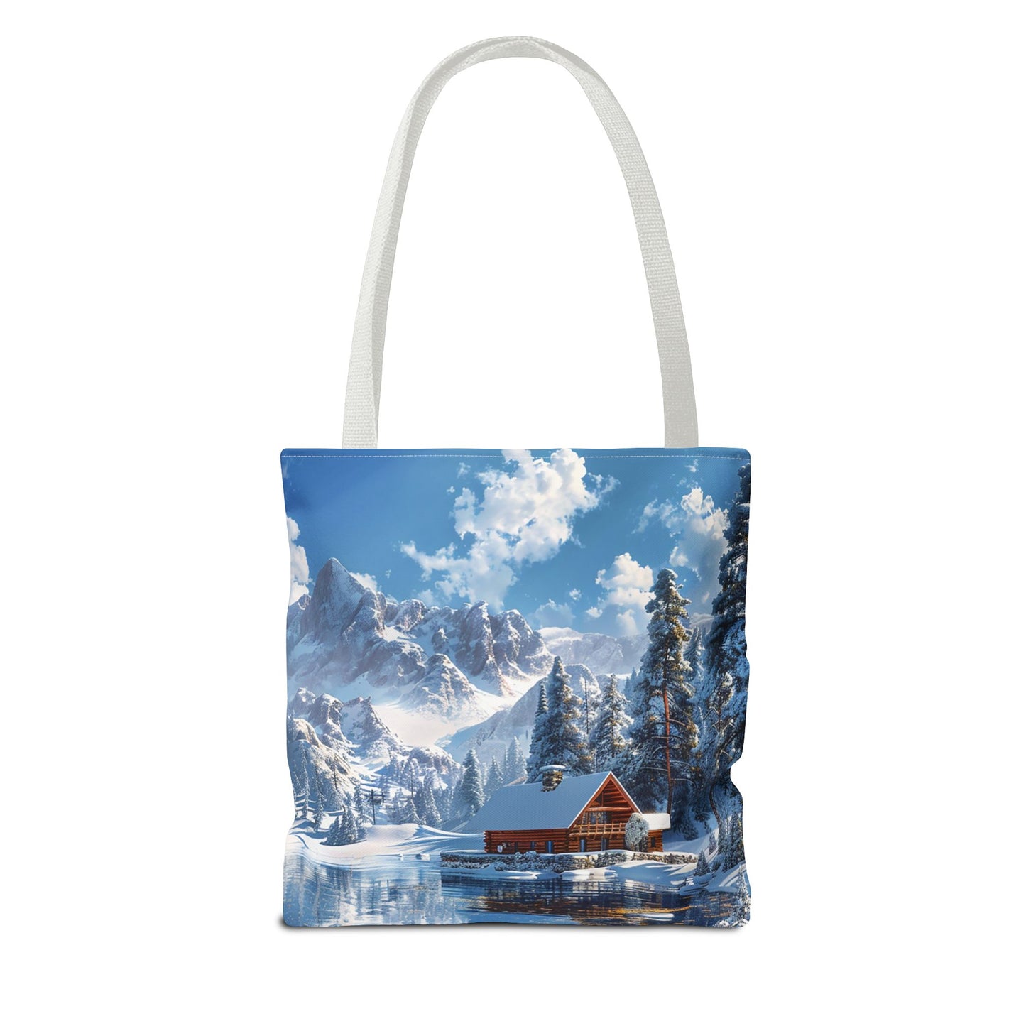 Winter Wonderland Retreat Tote Bag - Embrace Winter's Serenity with this Tote! - Available in 3 sizes.