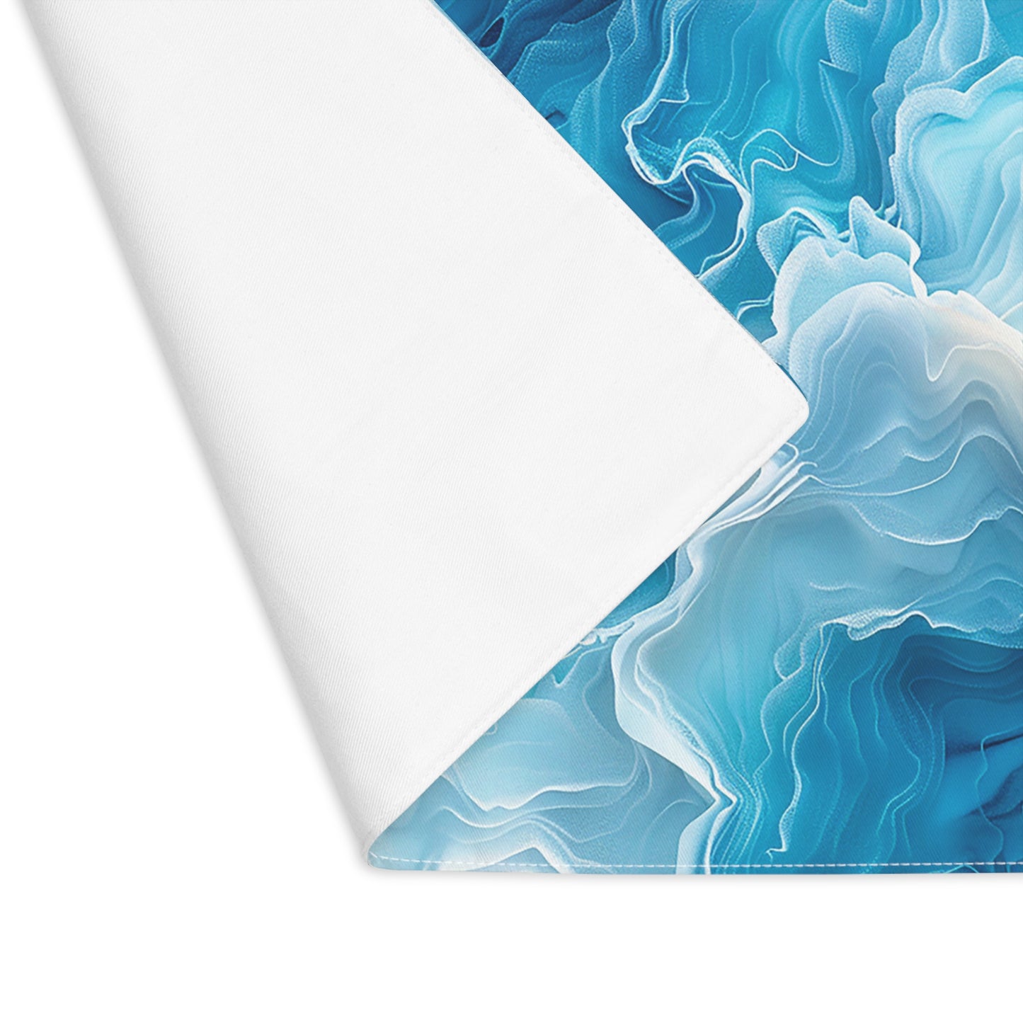 Glacial Caverns Placemat - Cool Elegance—Dine Above the Depths of Glacial Beauty! Cotton Twill - 18" x 14"
