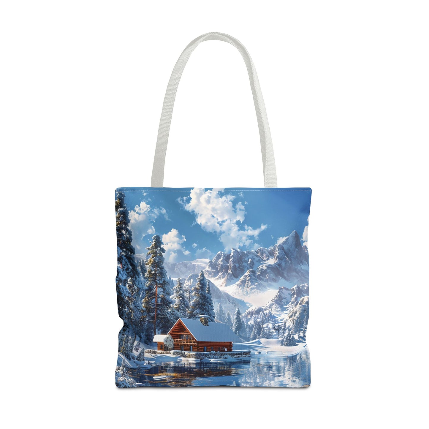 Winter Wonderland Retreat Tote Bag - Embrace Winter's Serenity with this Tote! - Available in 3 sizes.