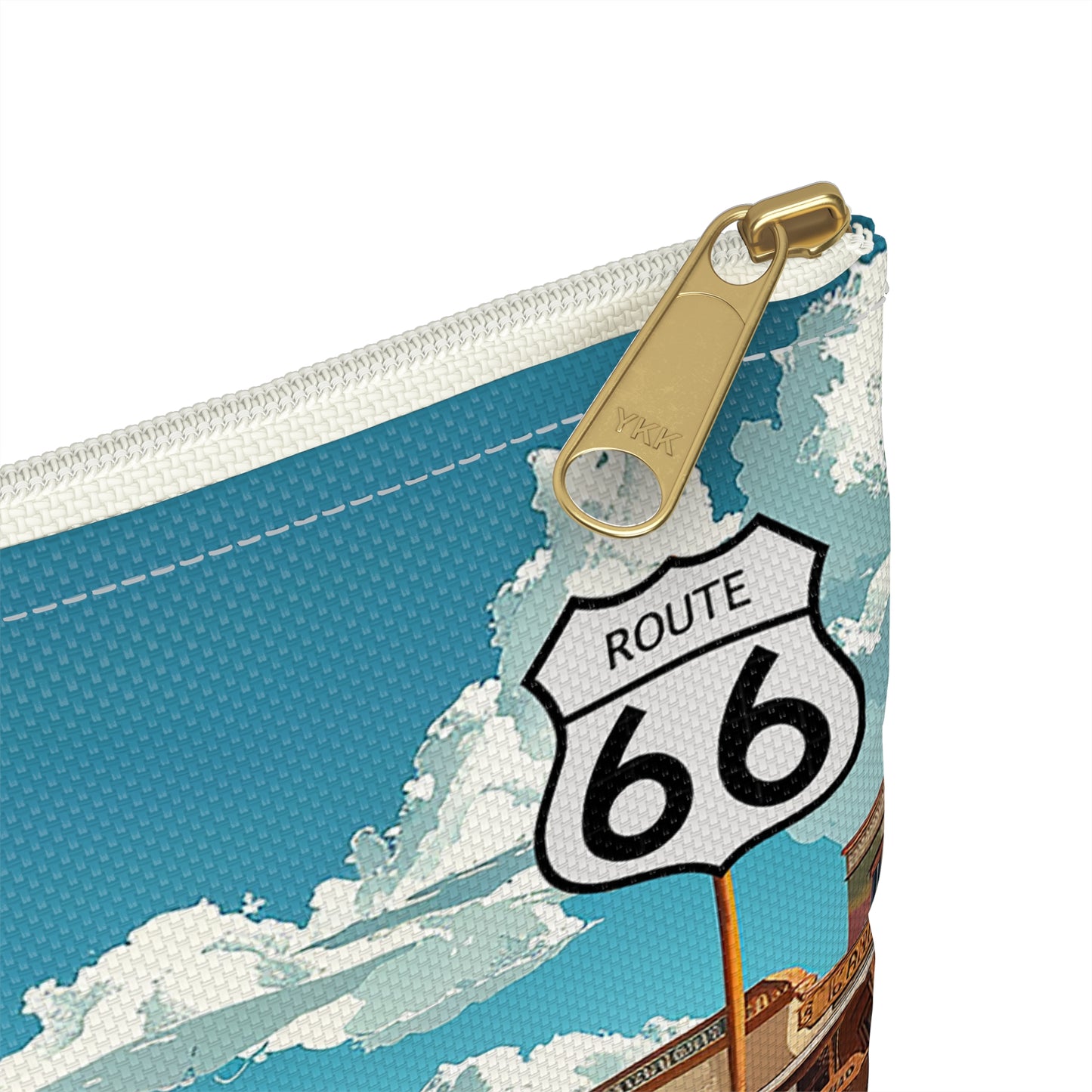 Route 66 Adventure Accessory Pouch - Cruise into Nostalgia with Every Adventure! Available in 2 sizes.