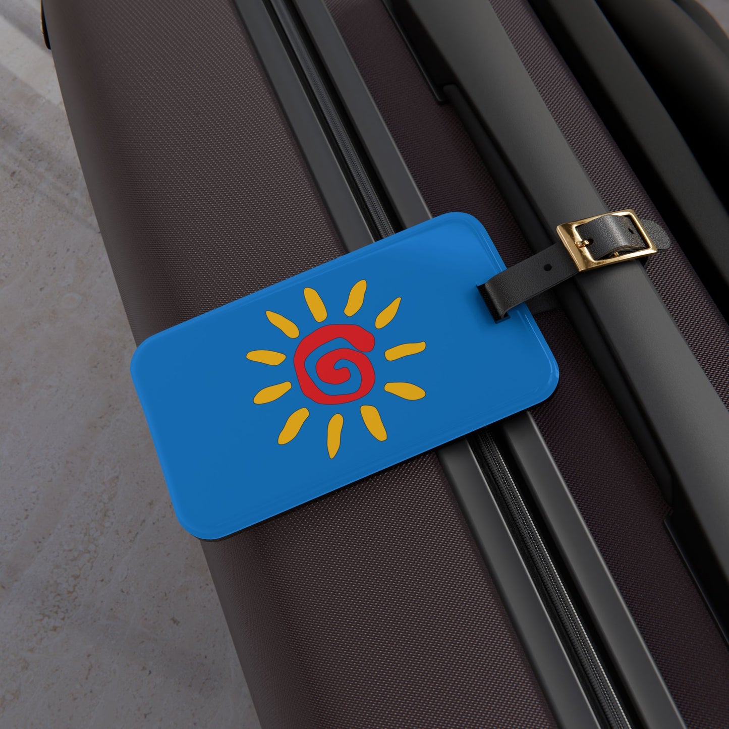 Our Day in the Sun Acrylic Luggage Tag - Let the Sunshine Follow You with the Our Day in the Sun Acrylic Luggage Tag!