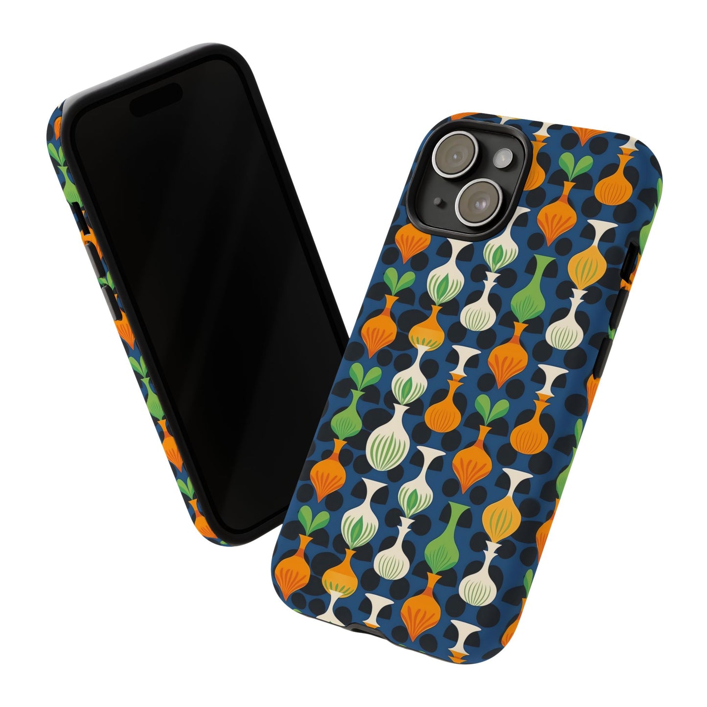 Mod Floating Vases Tough Phone Case for Apple iPhone, Samsung Galaxy, and Google Pixel.