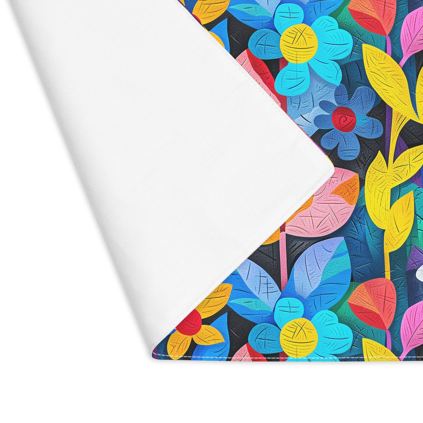 Rhapsody in Bloom Placemat - Bring a Burst of Color to Every Meal with Blooms that Brighten Your Table! Cotton Twill - 18" x 14"