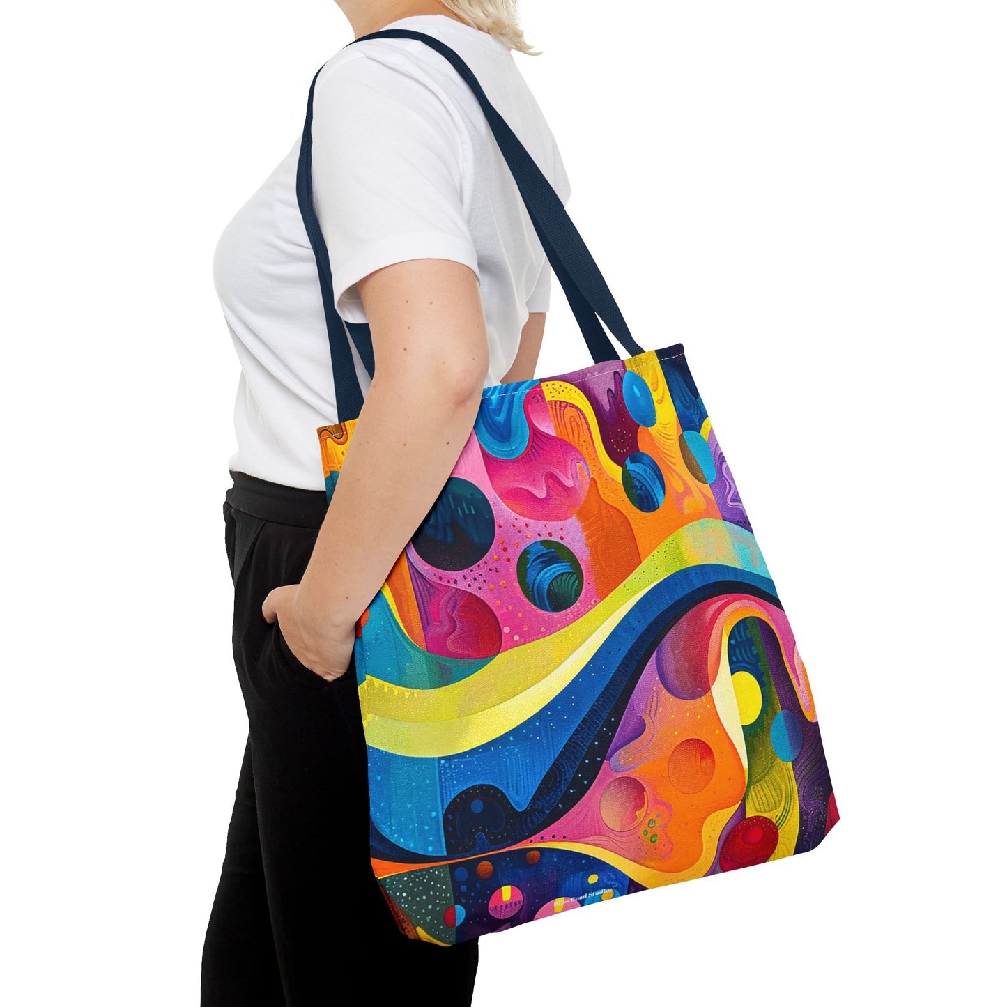 Color Wave Tote Bag - Bold, Artistic, and Full of Life--Carry the Color Wave! Available in 3 sizes.