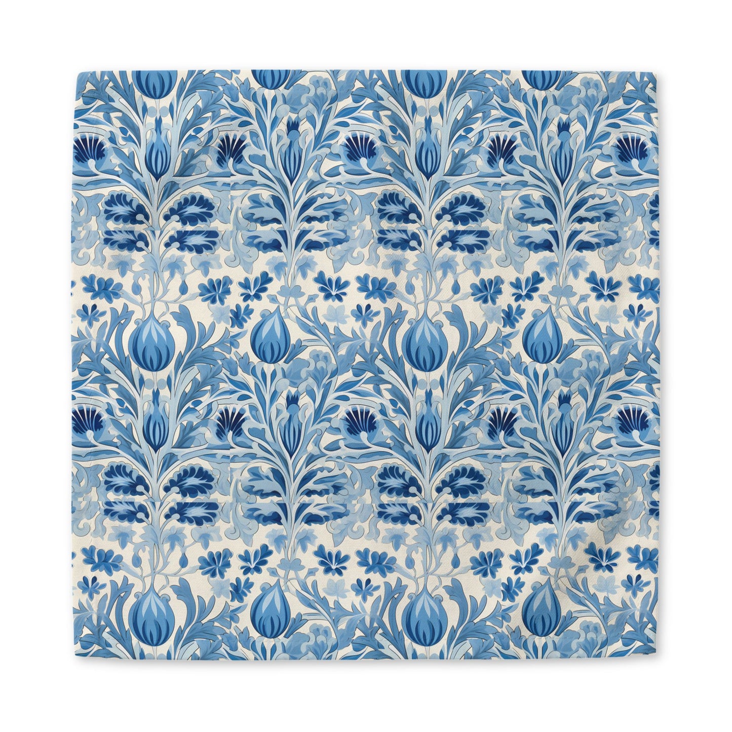 Dutch Blue Tulip cotton twill napkin