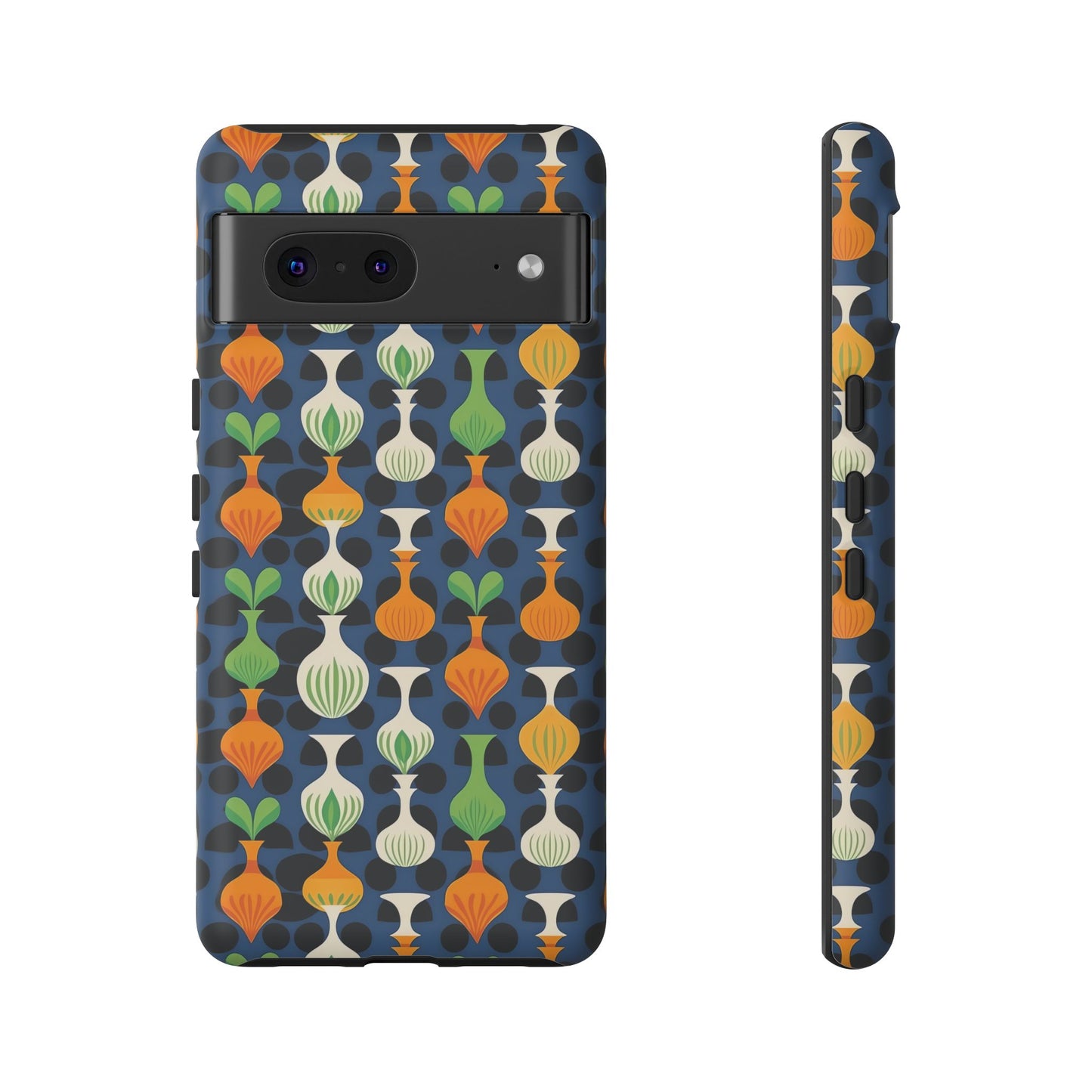 Mod Floating Vases Tough Phone Case for Apple iPhone, Samsung Galaxy, and Google Pixel.