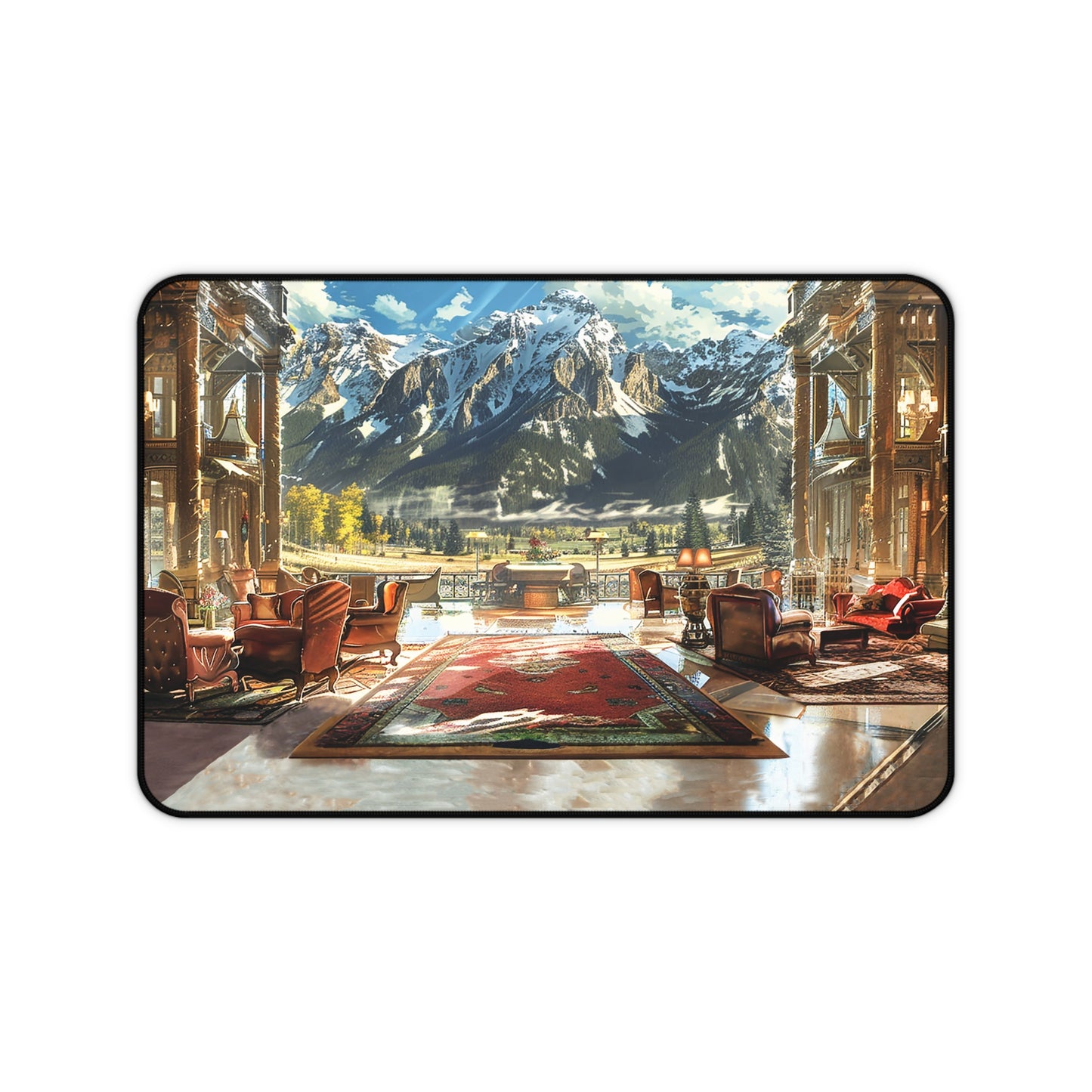 Rocky Mountain Retreat Desk Mat (Desk Pad) - Experience the Luxury of the Rockies at Your Desk! Available in 3 sizes.