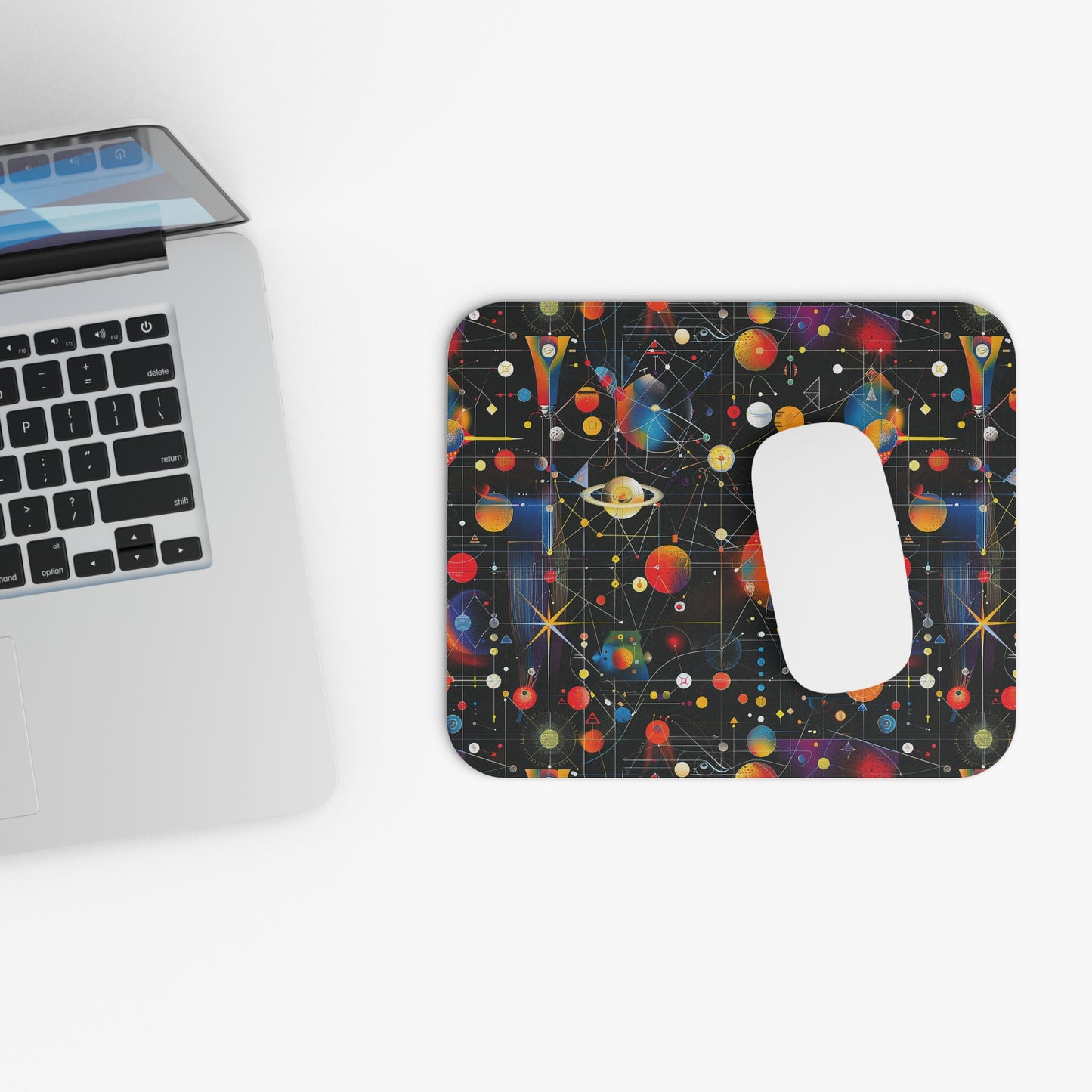 Galactic Space Grid Mouse Pad — Navigate the Cosmos from Your Desk!