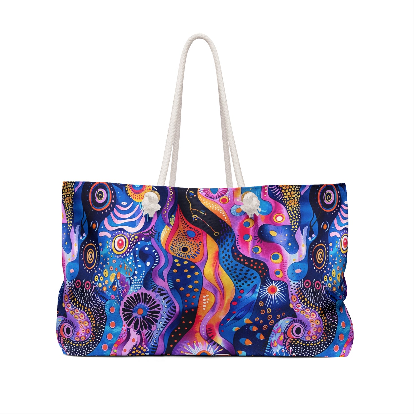 Purple Craziness Weekender Bag - Travel in Style - Embrace Your Vibrant Side!