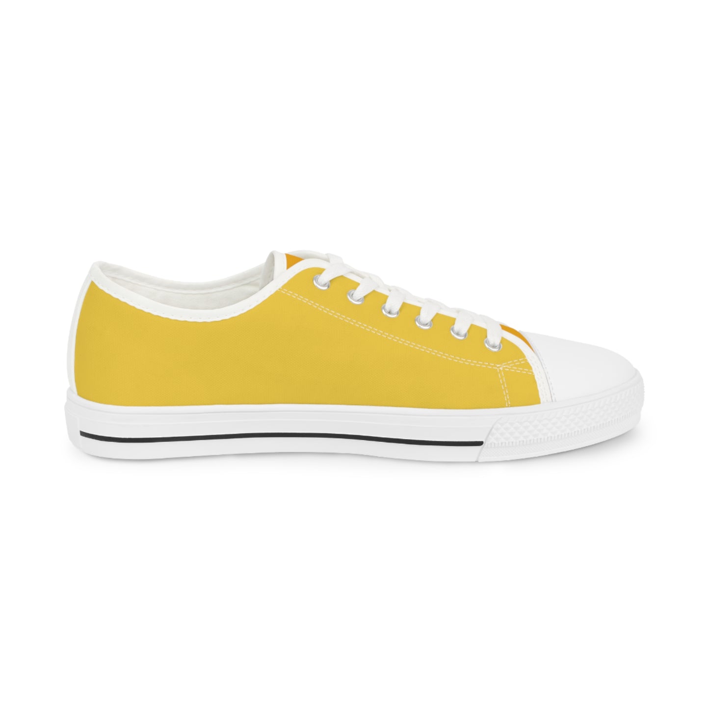 Daffodil Men's Two-Tone Low Top Sneakers - Brighten Every Step – Where Happiness Meets Bold Style!