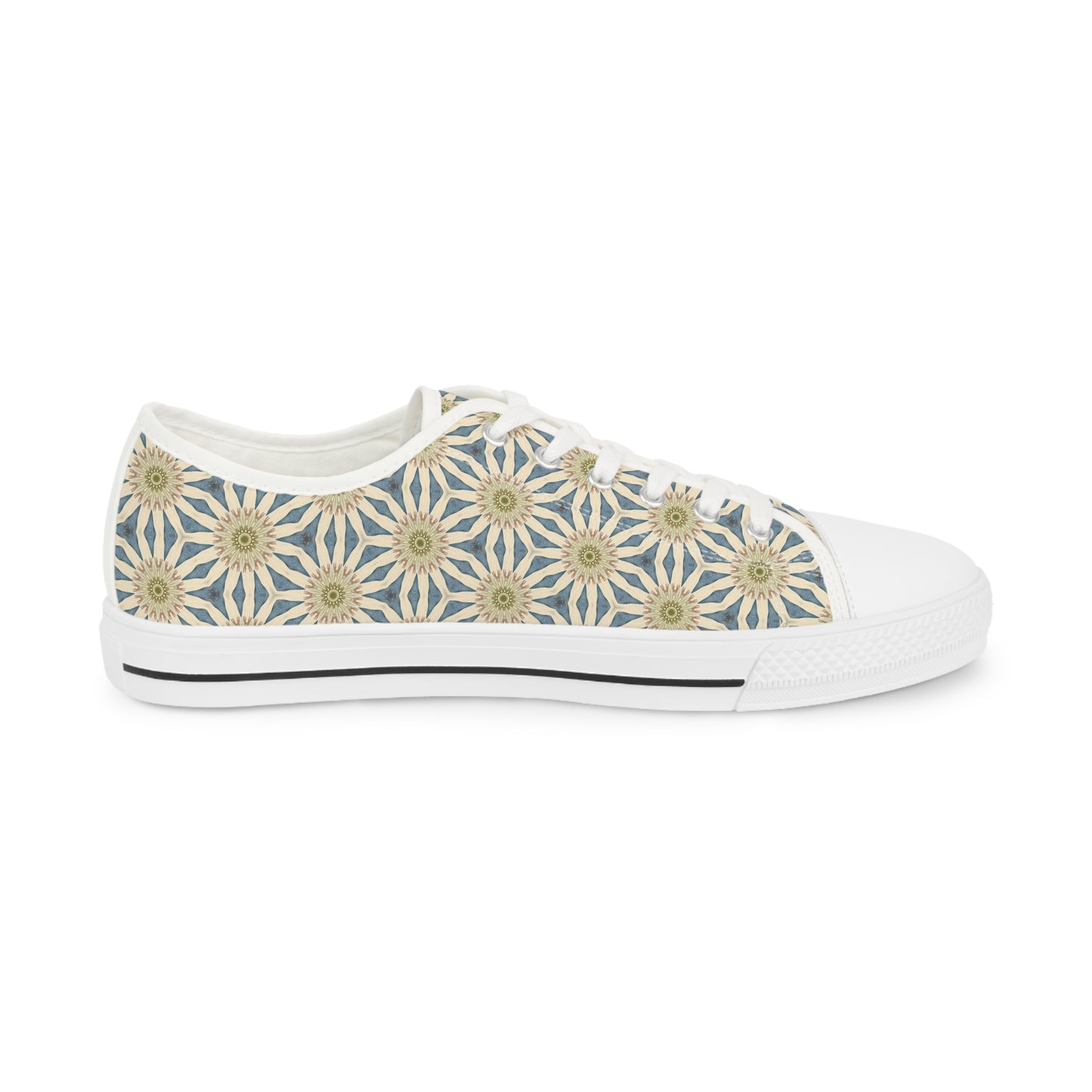 Celestial Harmony Men's Low Top Sneakers - Stride in Style - A Symphony of Colors at Your Feet!