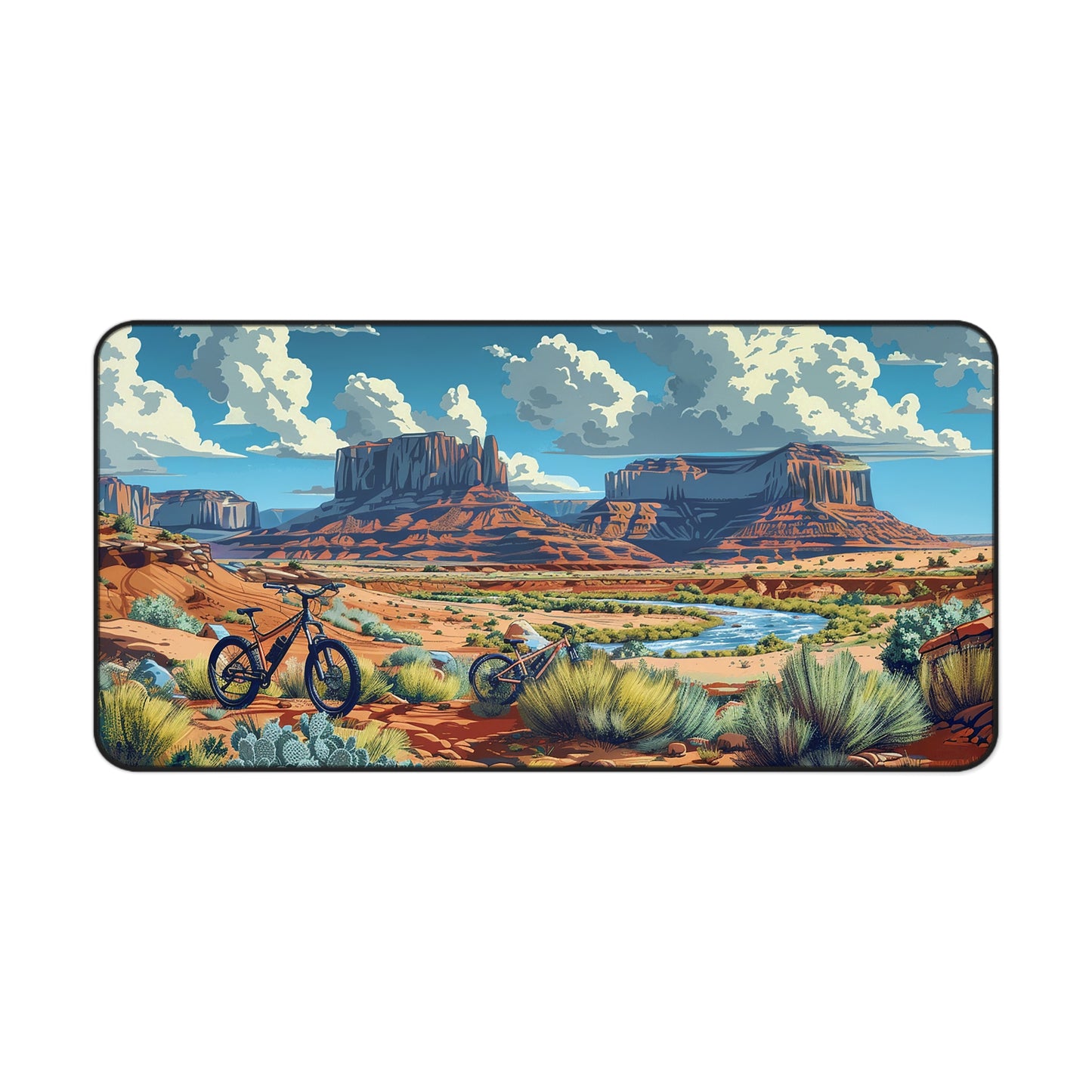 Desert Trails Desk Mat (Desk Pad) - Explore Your Workspace with our Desert Trails Mat! Available in 3 sizes.