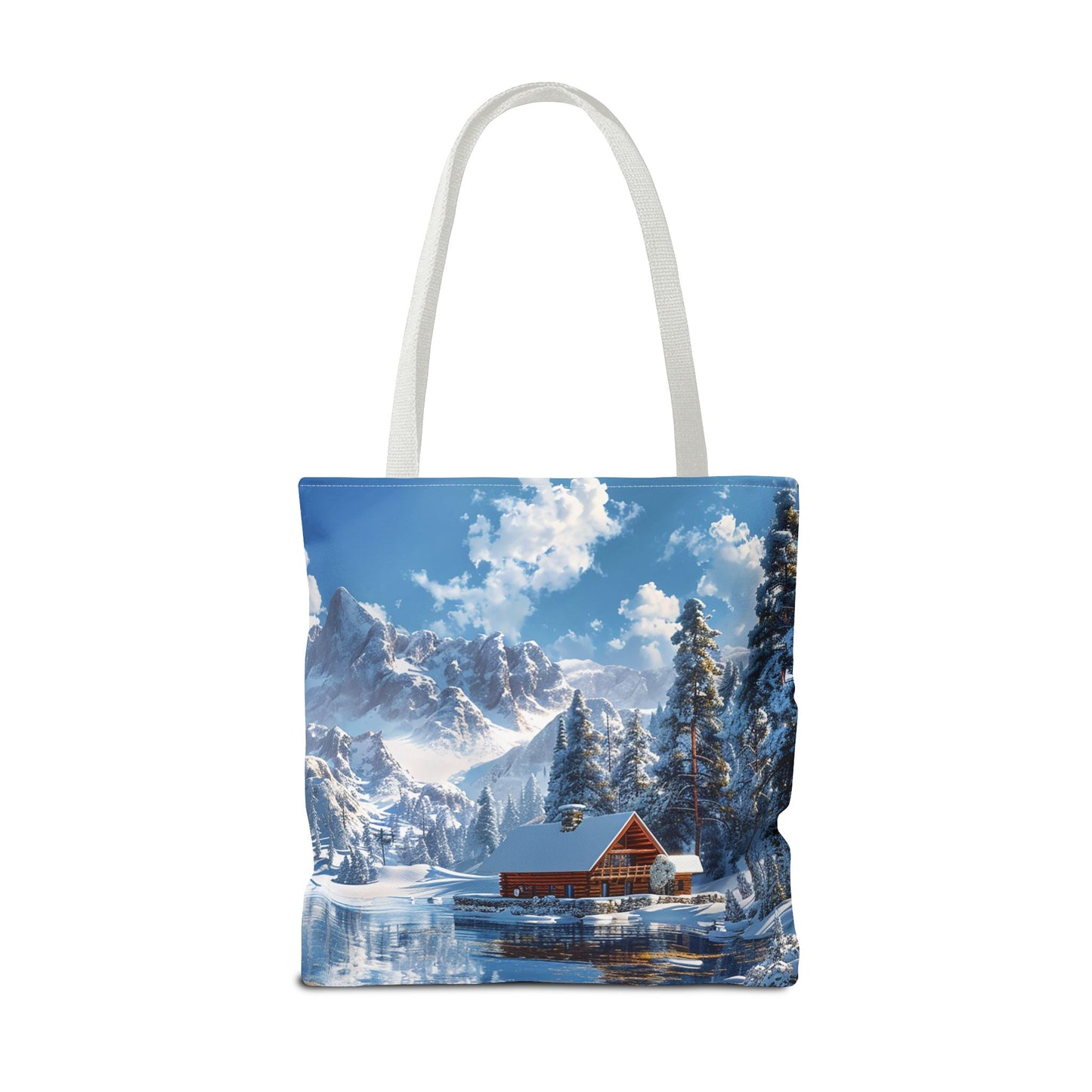 Winter Wonderland Retreat Tote Bag - Embrace Winter's Serenity with this Tote! - Available in 3 sizes.
