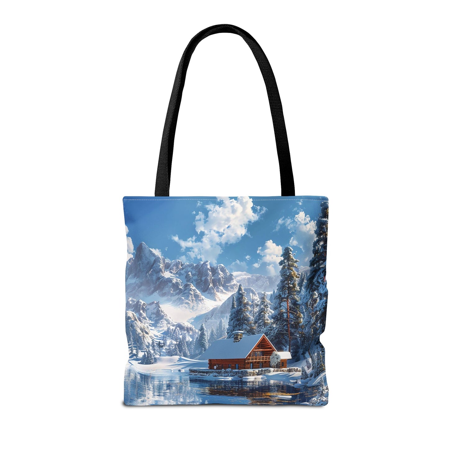 Winter Wonderland Retreat Tote Bag - Embrace Winter's Serenity with this Tote! - Available in 3 sizes.