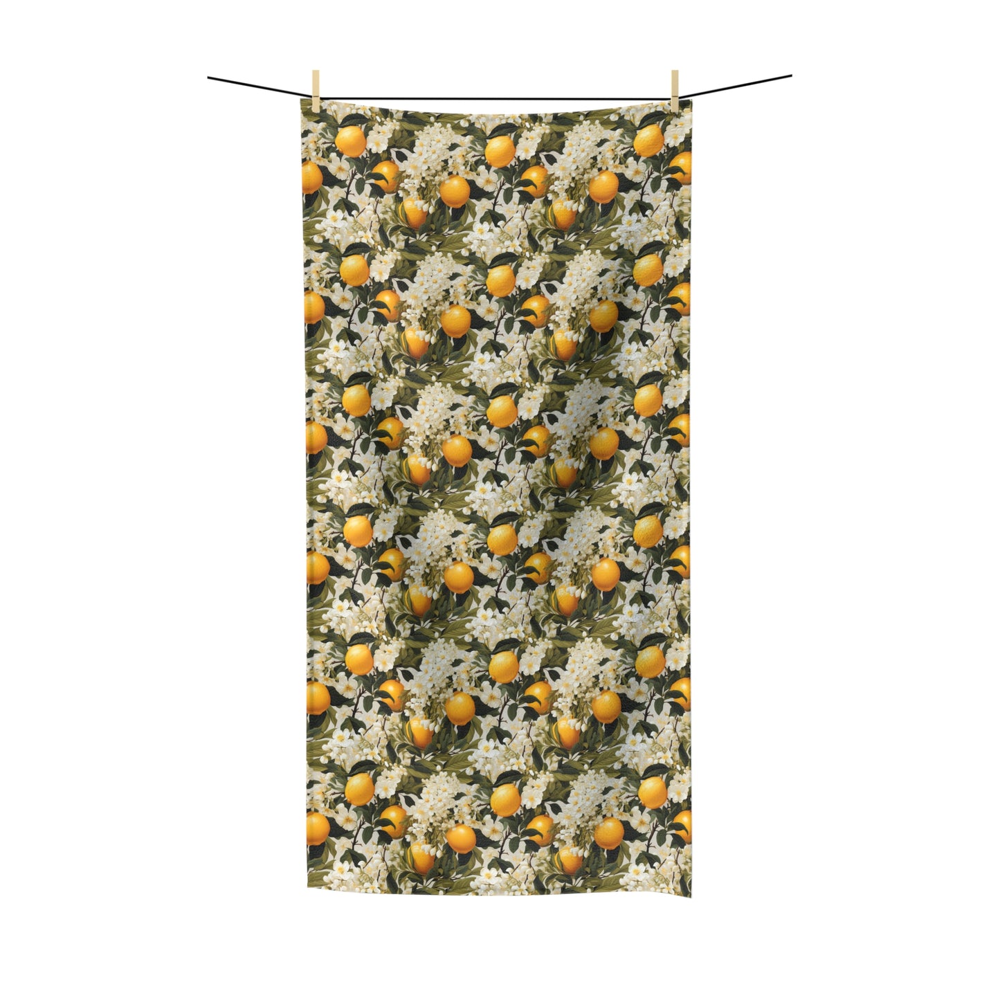 Lemony Blossoms Polycotton Bath Towel - Refresh Your Senses with Lemony Elegance! Available in 2 sizes.