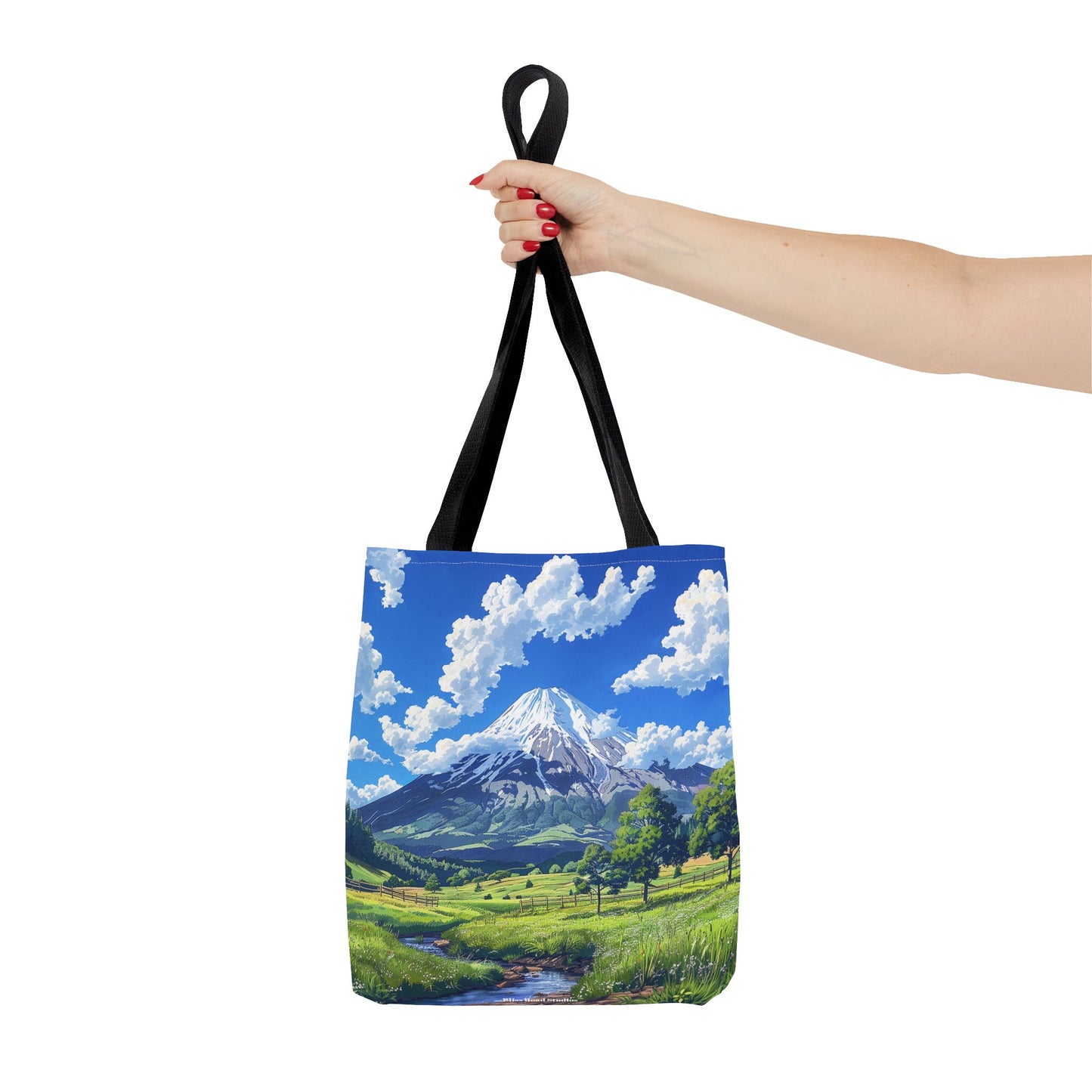 Mount Fuji Serenity Tote Bag - Carry the Tranquil Beauty of Japan's Iconic Peak! Available in 3 sizes.