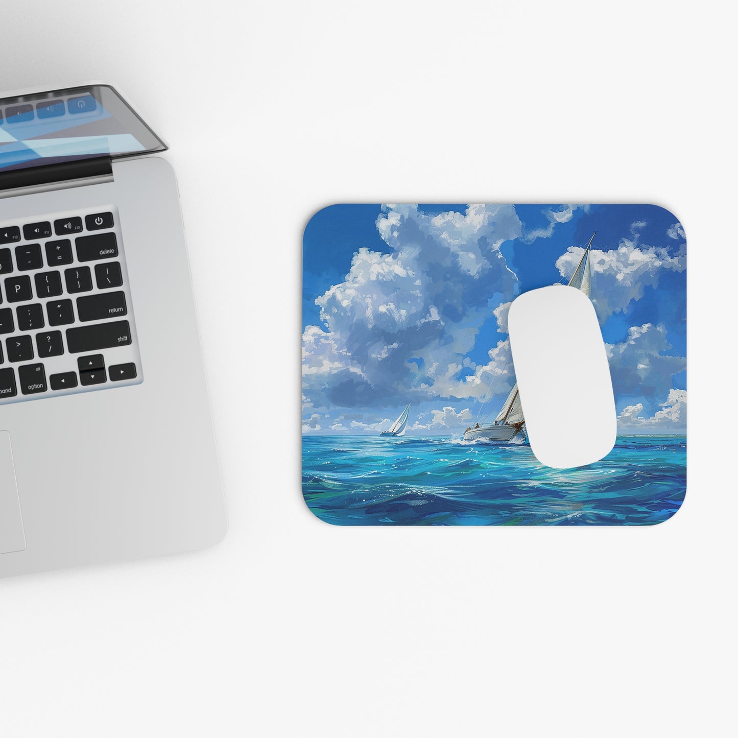 Ocean Breeze Sailing Mouse Pad - Sail Through Your Day!