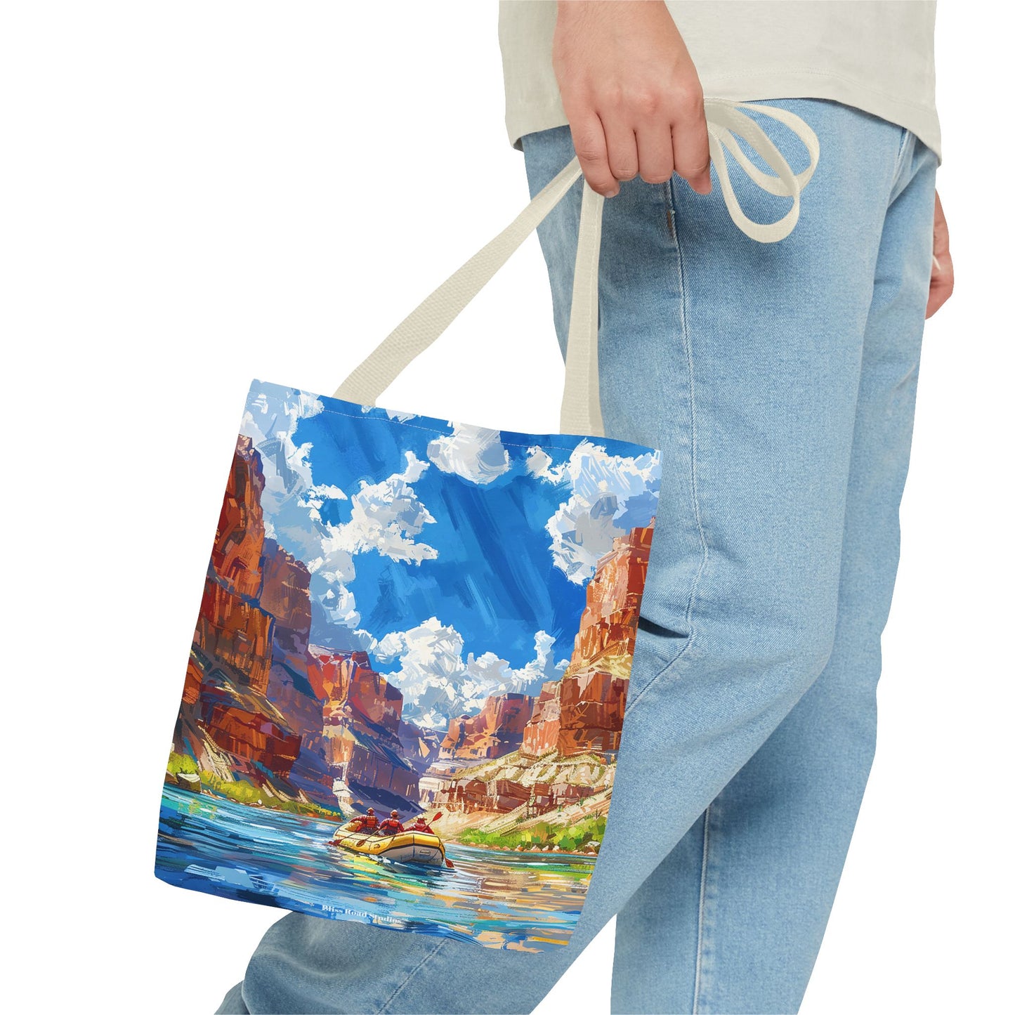 Colorado River Rafting Tote Bag - Ride the Rapids Through the Grand Canyon - Carry the Adventure! Available in 3 sizes.