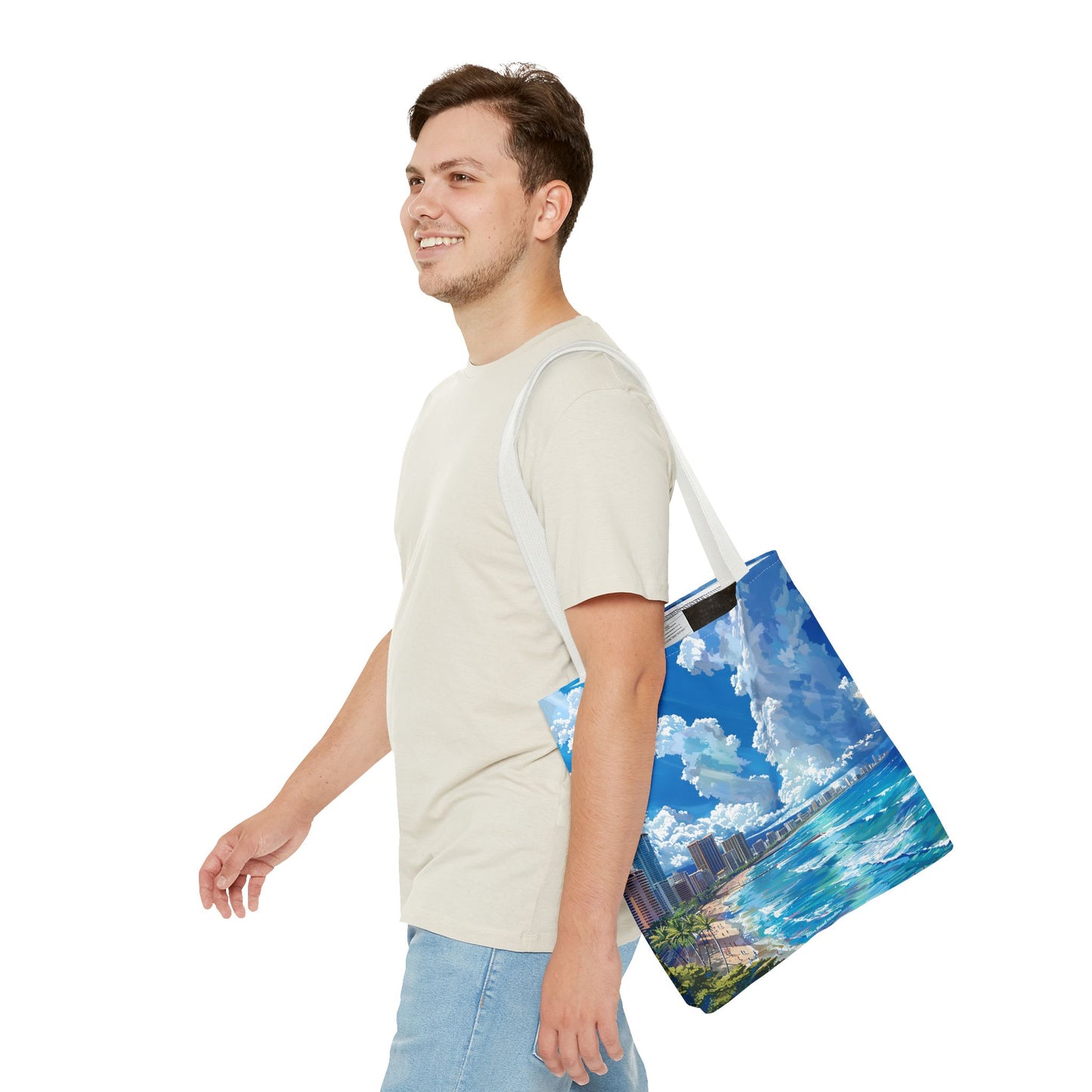 Waikiki Beach Tote Bag - Carry a Slice of Hawaiian Paradise Wherever You Go! Available in 3 sizes.