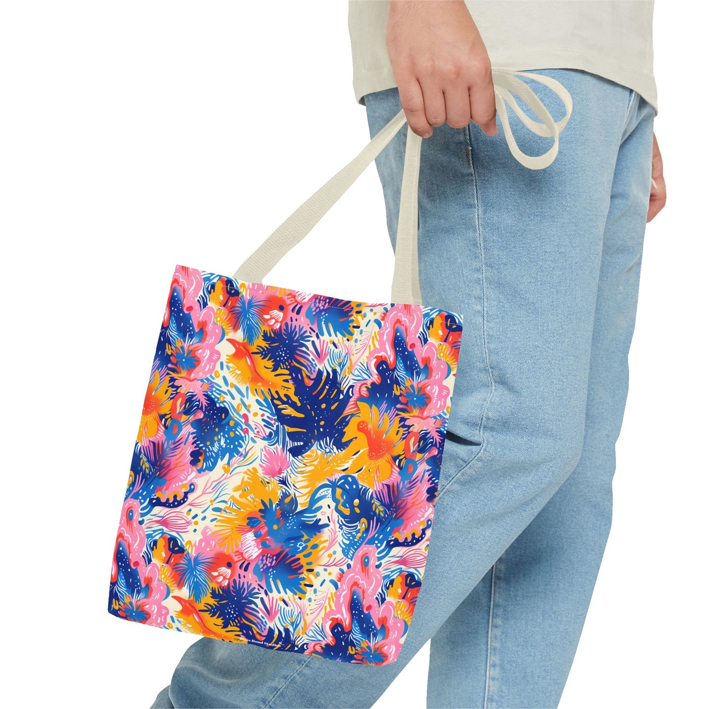 Splatter Blossom Tote Bag - Make a Splash with Every Step! Available in 3 sizes.
