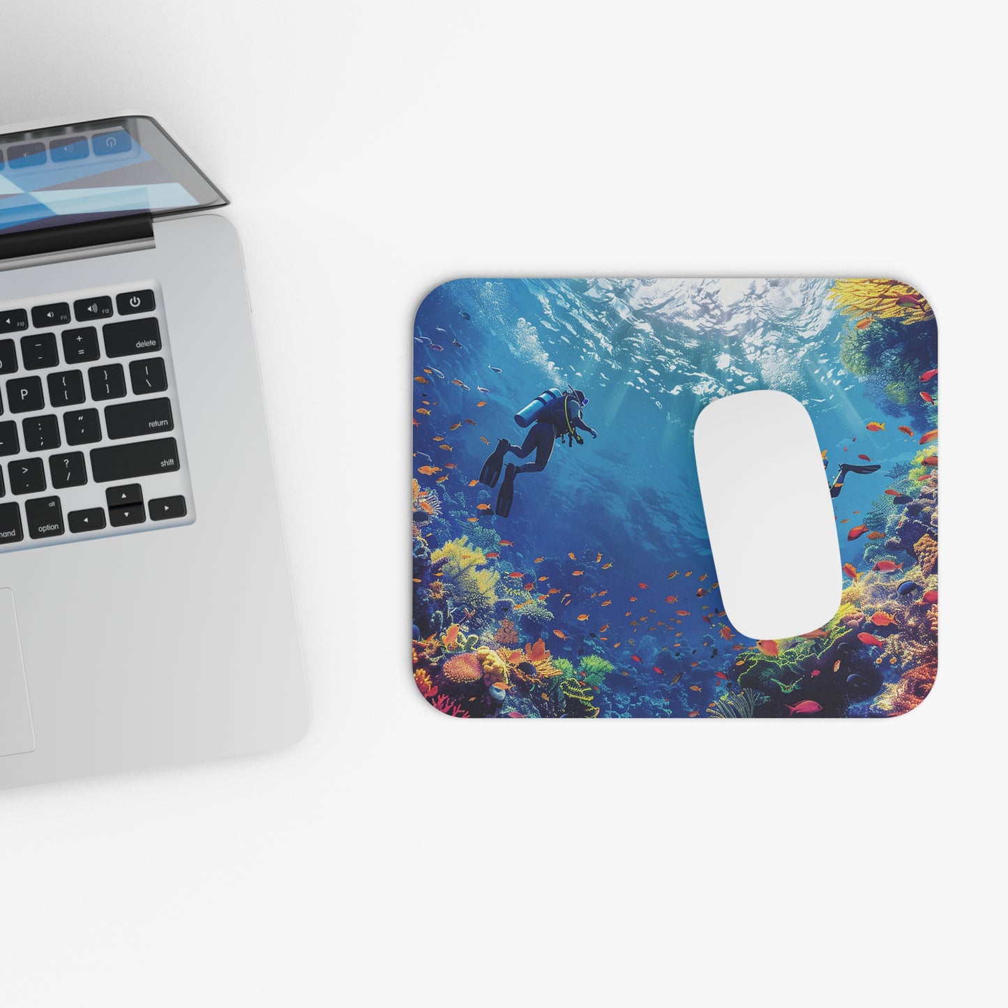 Cozumel Scuba Wonderland Mouse Pad - Dive Deep into Your work - Explore with Every Click!
