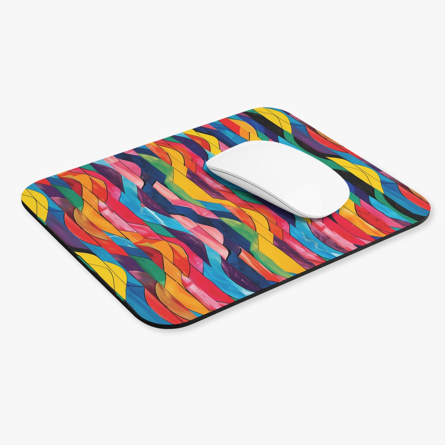 Retro Ripples Mouse Pad - Let Your Desk Groove with Retro Vibes! Groovy!