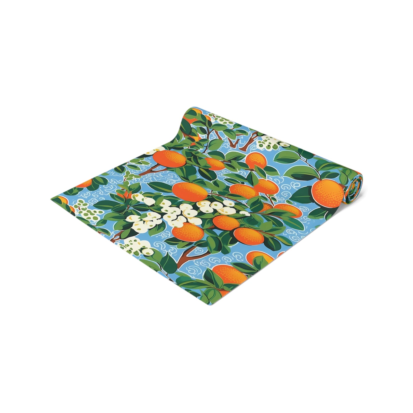 Citrus Blue Bliss Table Runner - Brighten Your Table with a Splash of Citrus Bliss! Available in 2 sizes.