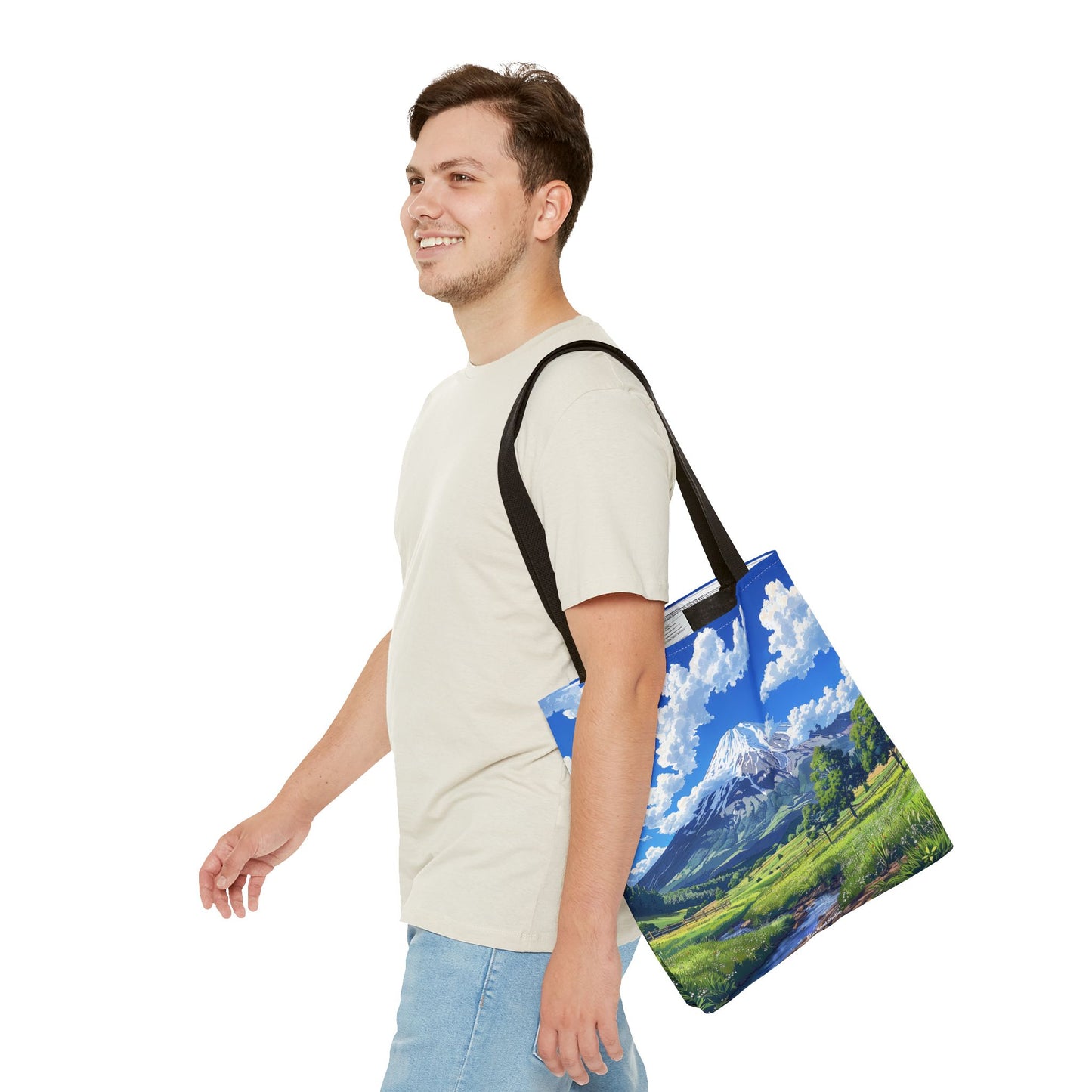 Mount Fuji Serenity Tote Bag - Carry the Tranquil Beauty of Japan's Iconic Peak! Available in 3 sizes.